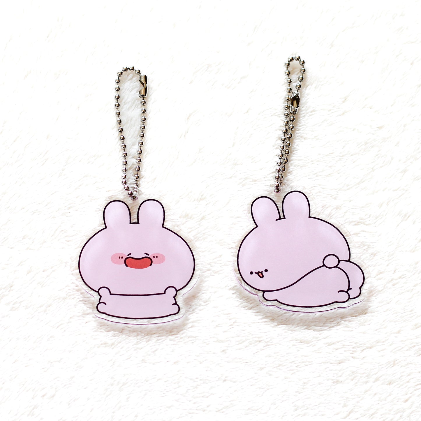 [ANEMIMI-CHAN] Acrylic Keychain (Butt/Smiling) [Shipping in mid-July]