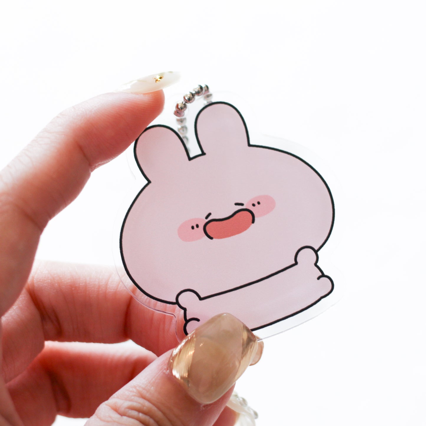 [ANEMIMI-CHAN] Acrylic Keychain (Butt/Smiling) [Shipping in mid-July]