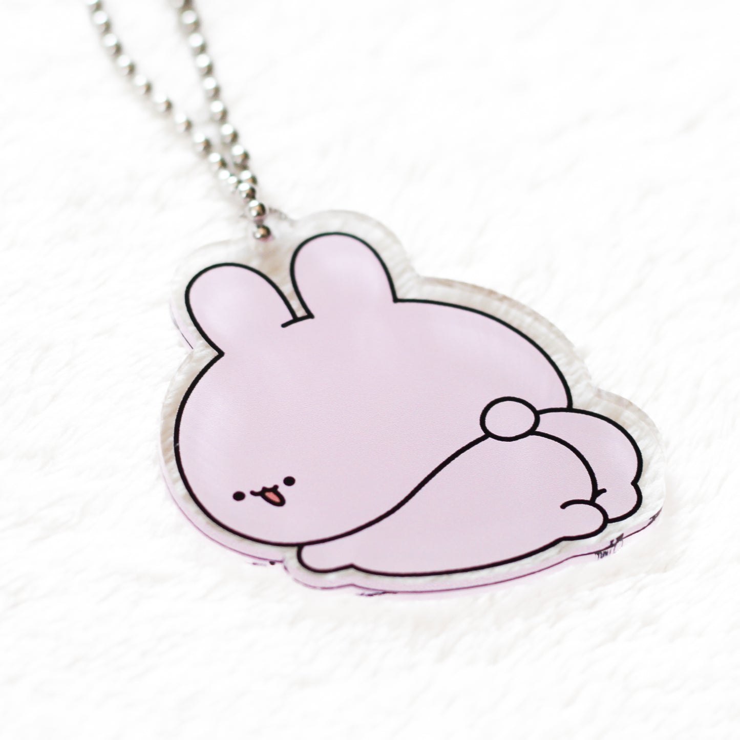 [ANEMIMI-CHAN] Acrylic Keychain (Butt/Smiling) [Shipping in mid-July]