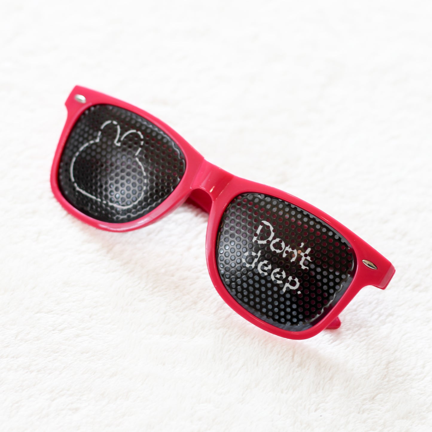 [ASAMIMICHAN] Mesh Print Sunglasses [Shipping in mid-July]