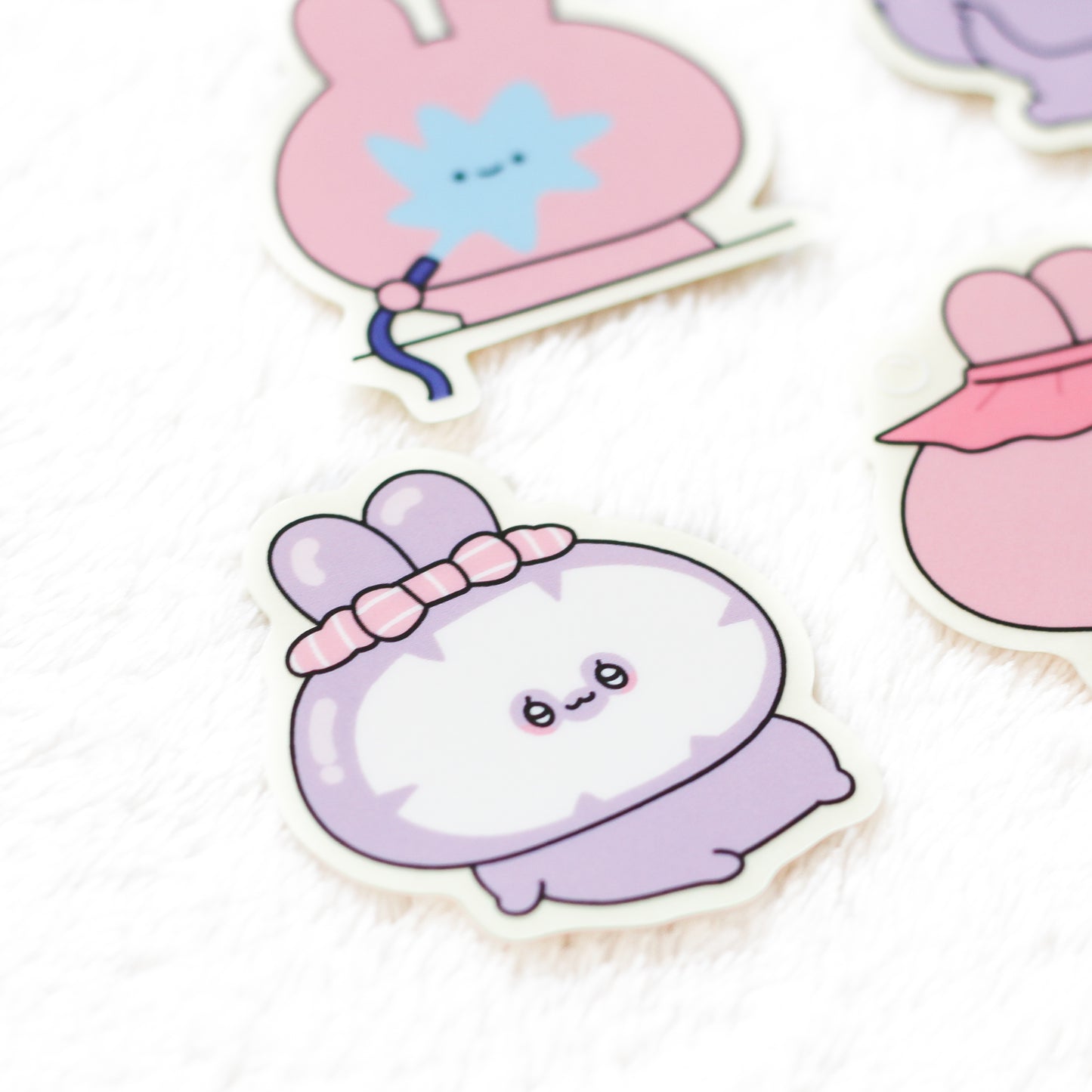 [ASAMIMICHAN] Clear Sticker Set (5 pcs)