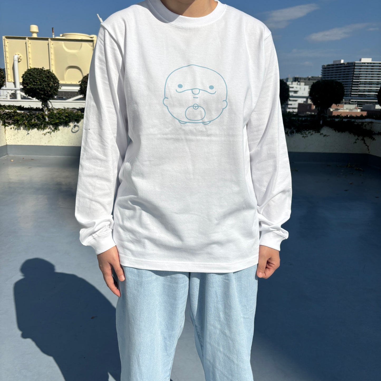 [OYAKOIRUKA] T-shirt à manches longues imprimé [Expédition mi-novembre]