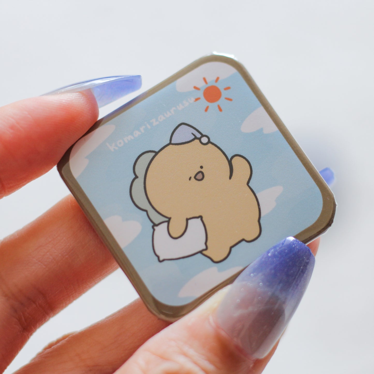 [Troublesome Zaurus] My One Day Square Tin Badge (Set di 3) [Spedito a fine settembre]