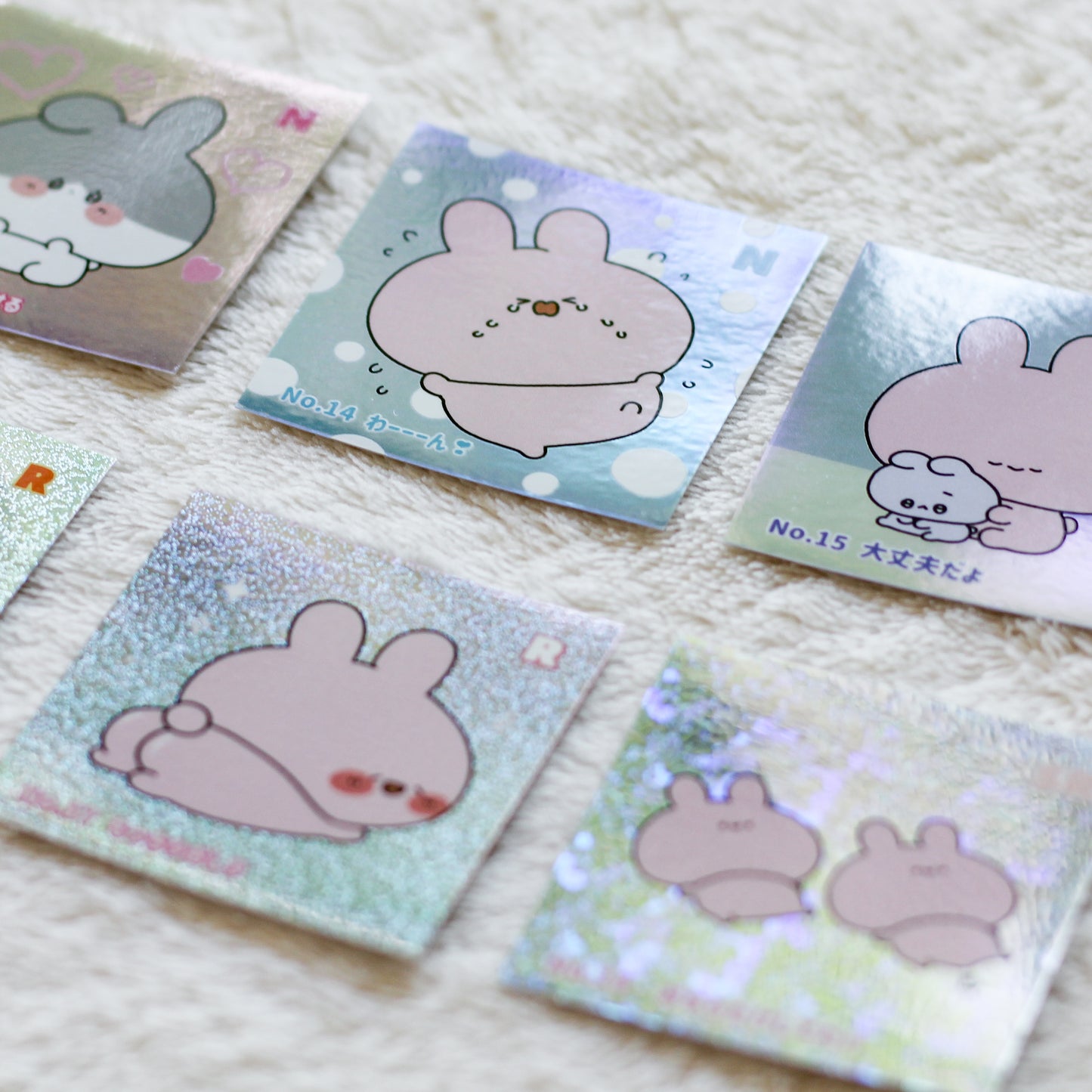 [<tc>ASAMIMI-CHAN</tc>] Random square holo sticker 3rd edition (ASAMIMI BASIC 2024 JULY) [shipped in late September]