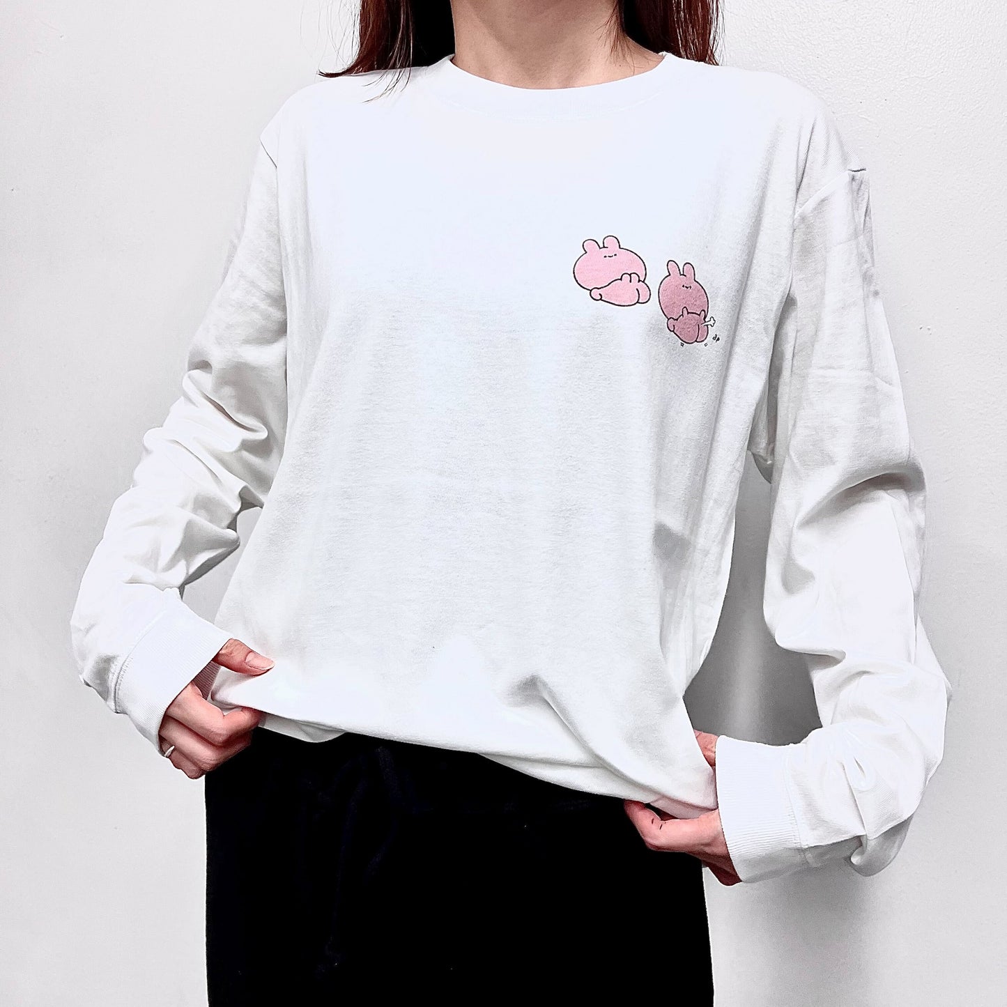 [ASAMIMI-CHAN] Fart „Pu“ Langarm-T-Shirt mit Aufdruck [ausgeliefert Mitte Oktober]