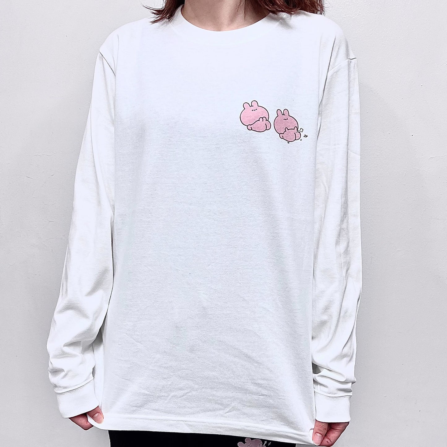 【あさみみちゃん】おなら『ぷ』長袖プリントTシャツ【10月中旬発送】