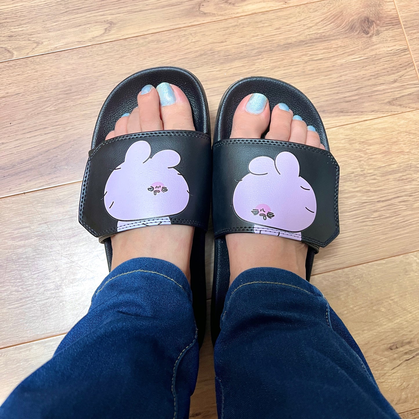 [ASAMIMICHAN] Velcro Rubber Sandals