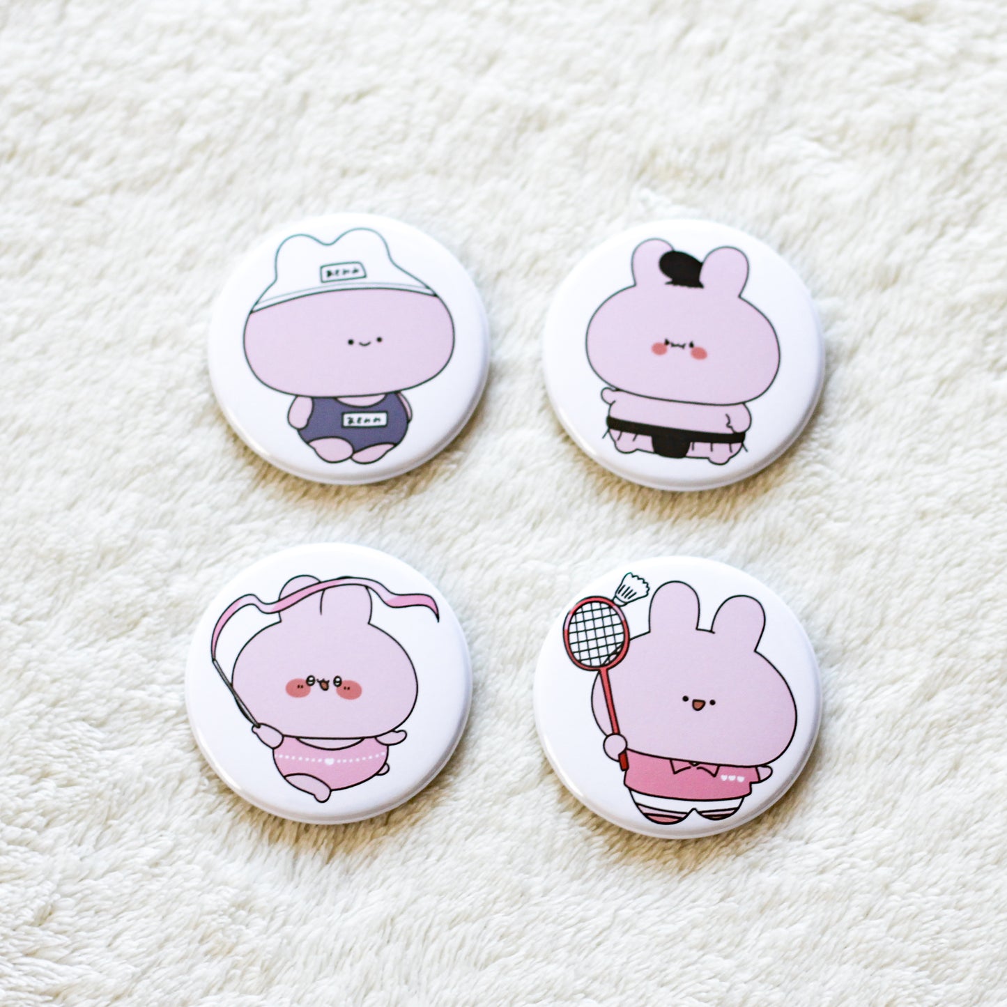 [ASAMIMI-CHAN] Club activity tin badge [shipped in mid-October]