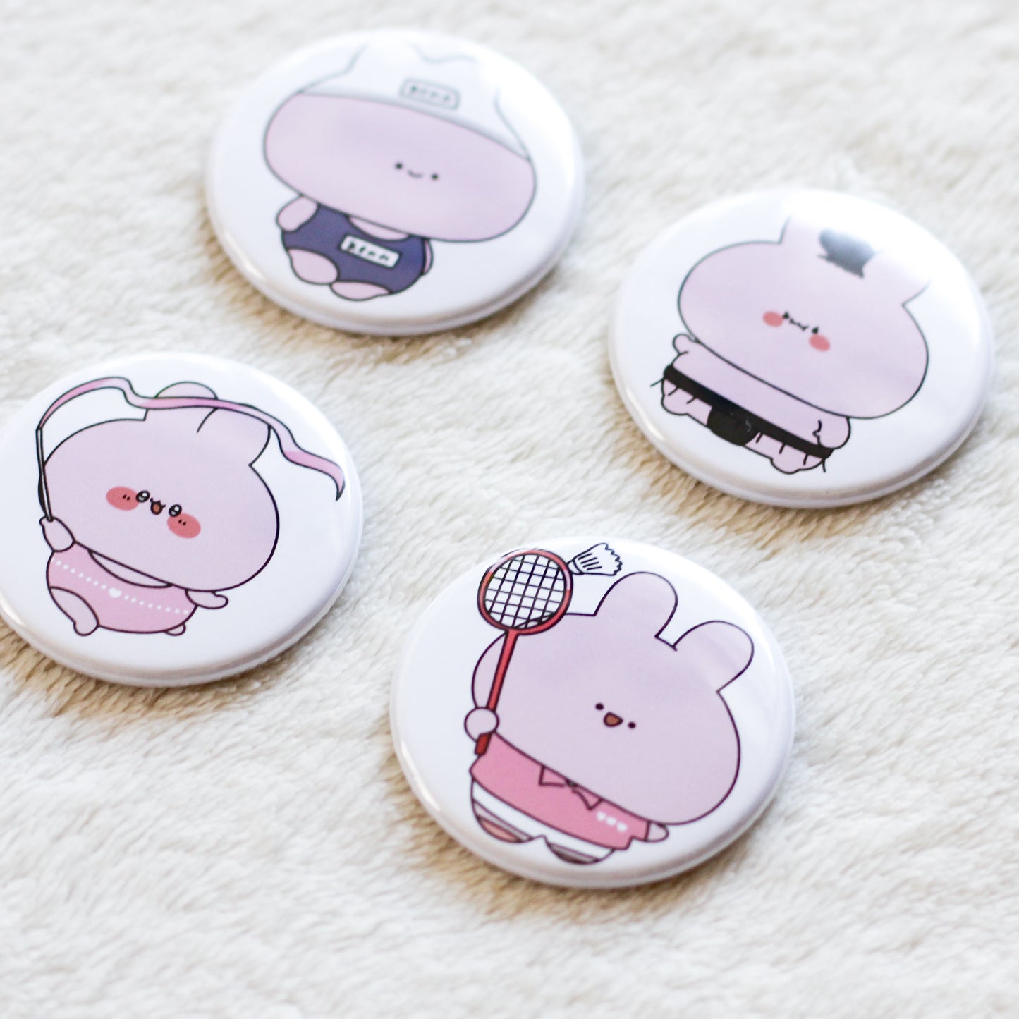 [ASAMIMI-CHAN] Club activity tin badge [shipped in mid-October]