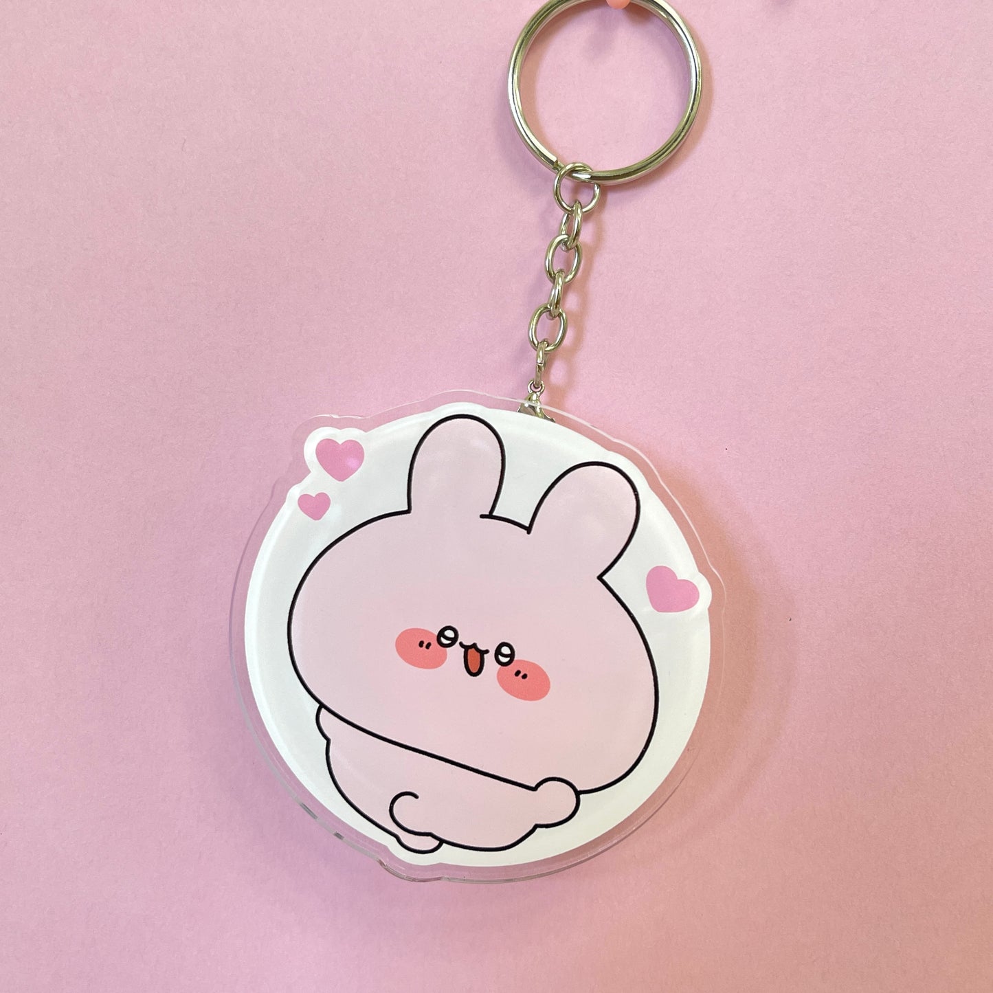 [ASAMIMI-CHAN] Key chain with voice (heart) (ASAMIMI BASIC 2024 March)