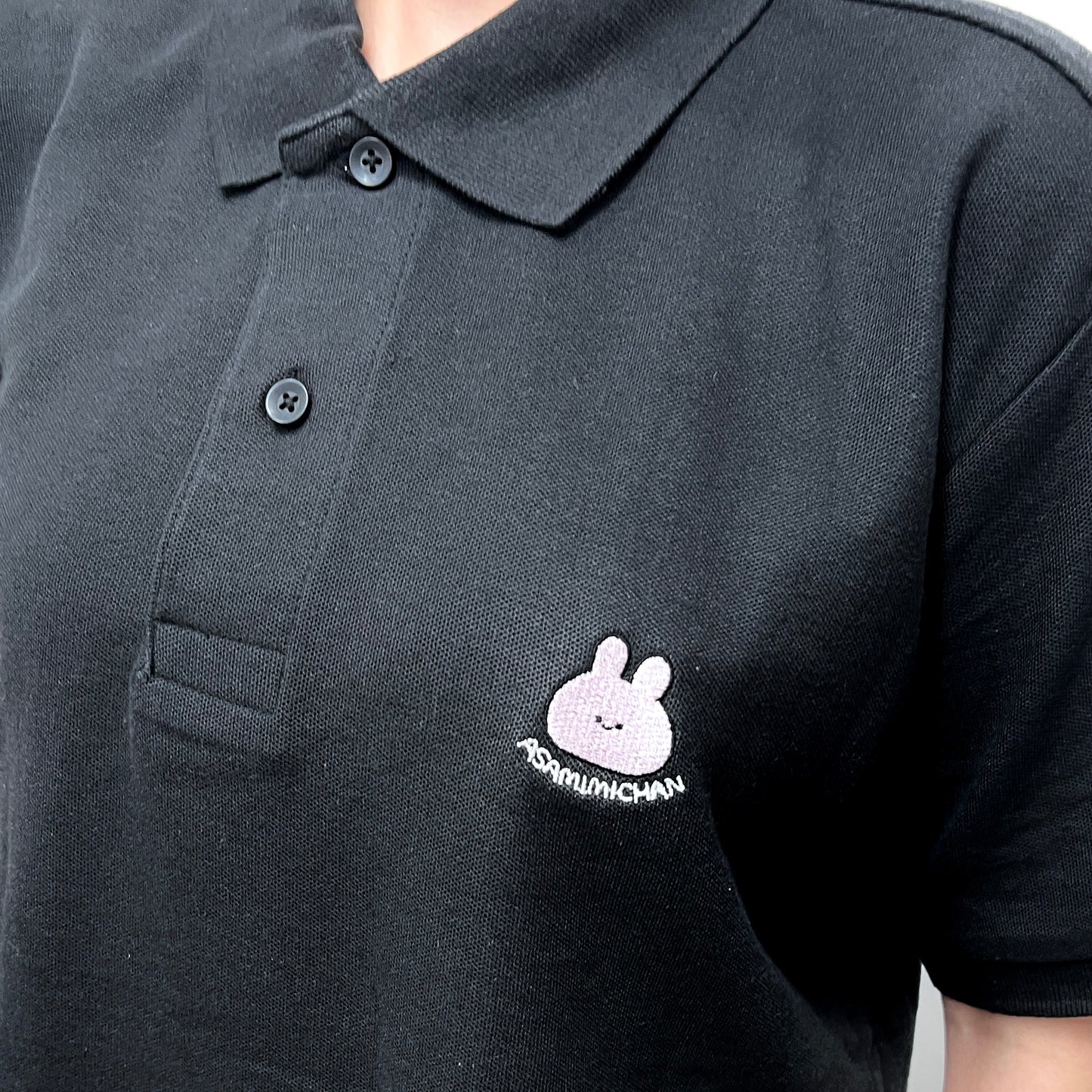 [ASAMIMICHAN] Polo shirt with one-point embroidery [Expédition fin septembre]