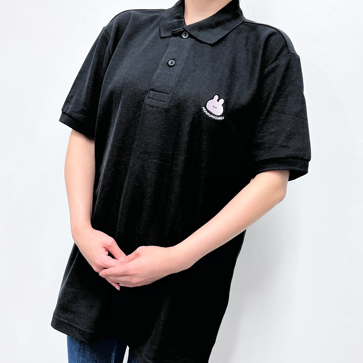 [ASAMIMICHAN] Polo shirt with one-point embroidery [Expédition fin septembre]