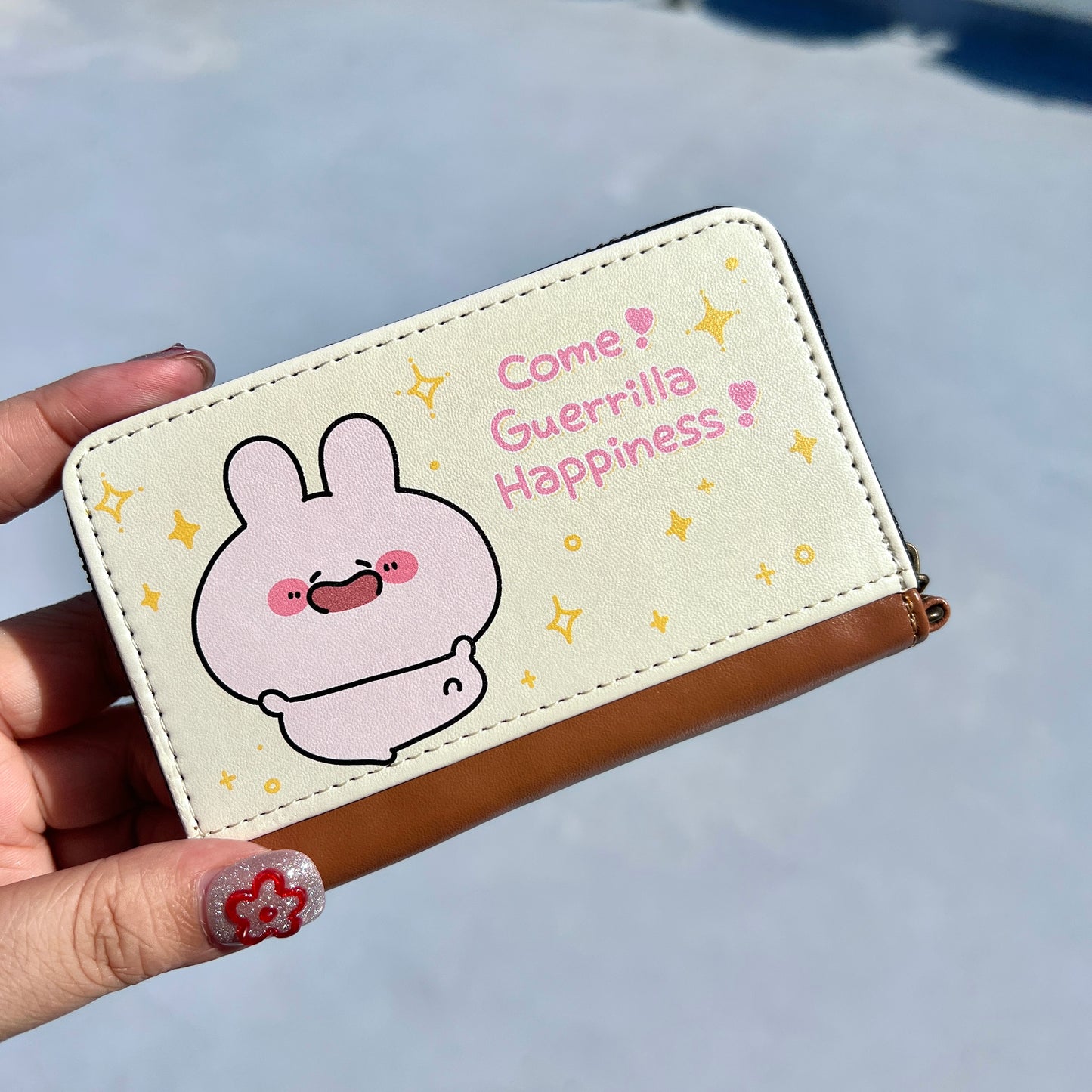 [ASAMIMICHAN] Étui porte-monnaie et cartes "Guerrilla Happy" ✨ [Expédition fin septembre]