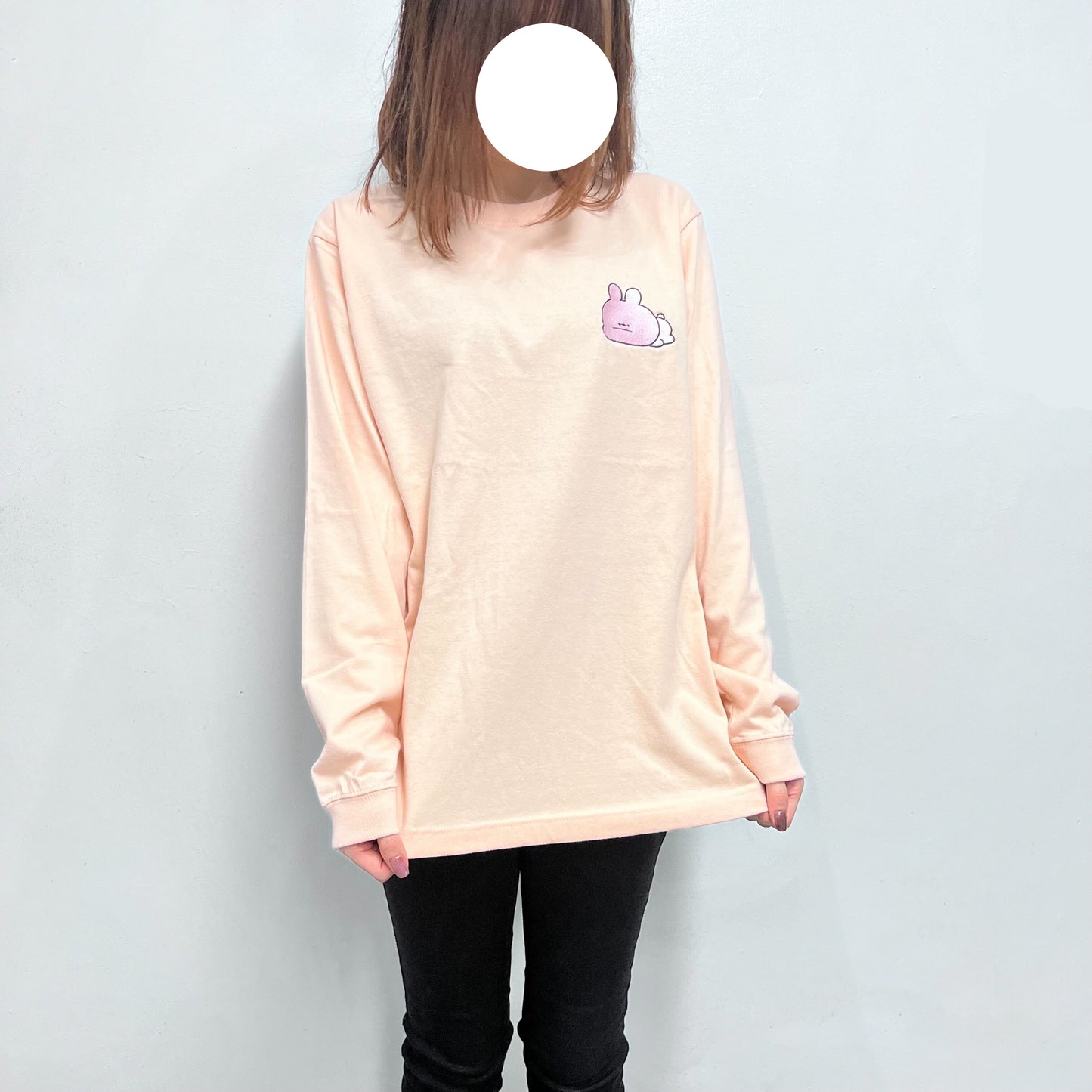 [ASAMIMI-CHAN ] Daramuni♡ Besticktes Langarm-T-Shirt [Versand Mitte November]