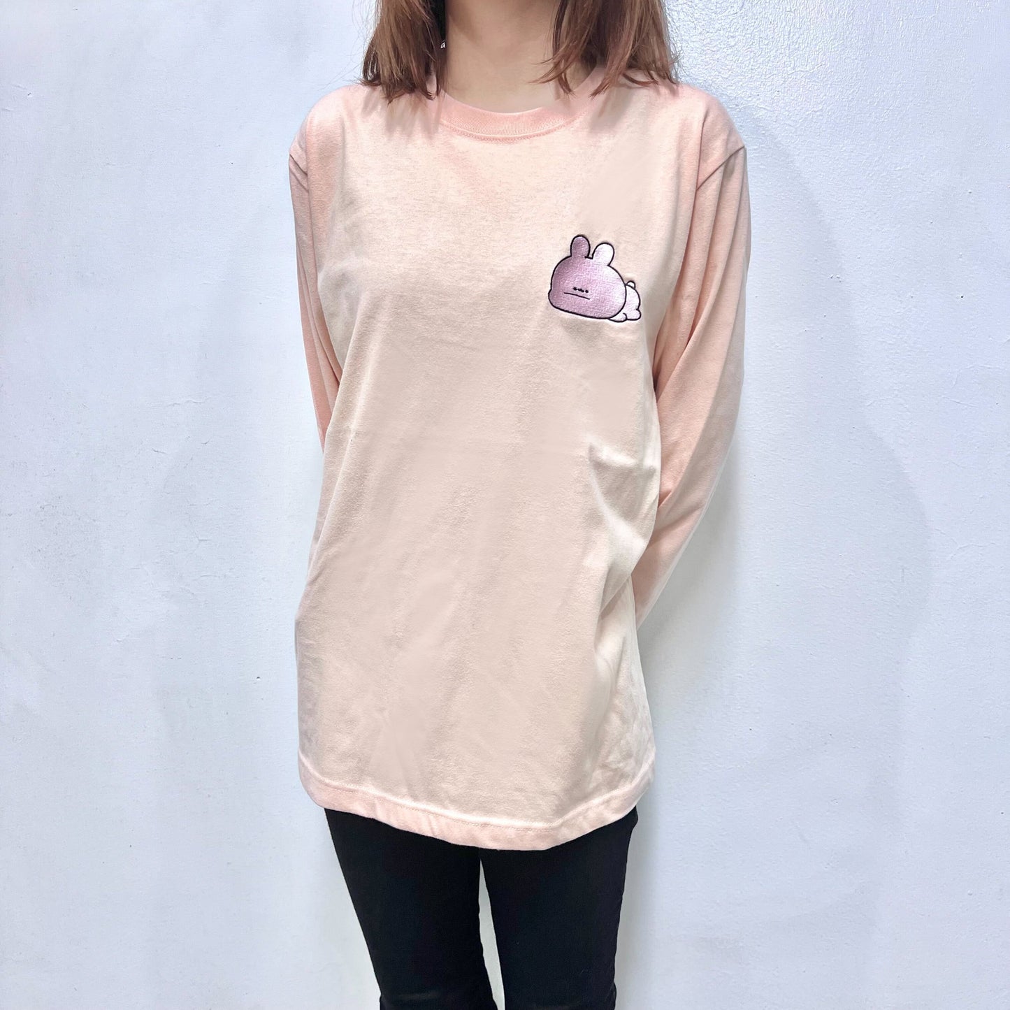 [ASAMIMI-CHAN ] Daramuni♡ T-shirt a maniche lunghe ricamata [spedita a metà novembre]