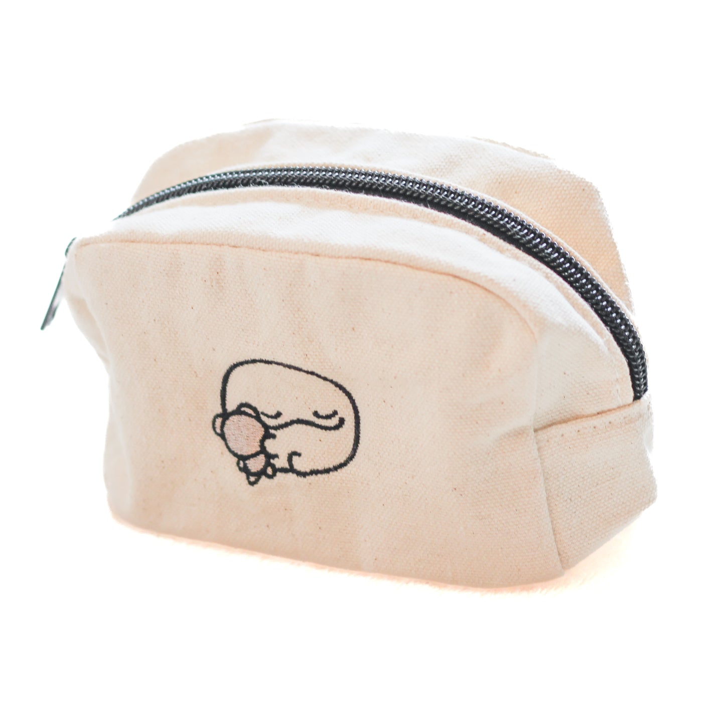 [OYAKOIRUKA] Squishy Handsome Embroidered Canvas Pouch [Shipping in mid-December]