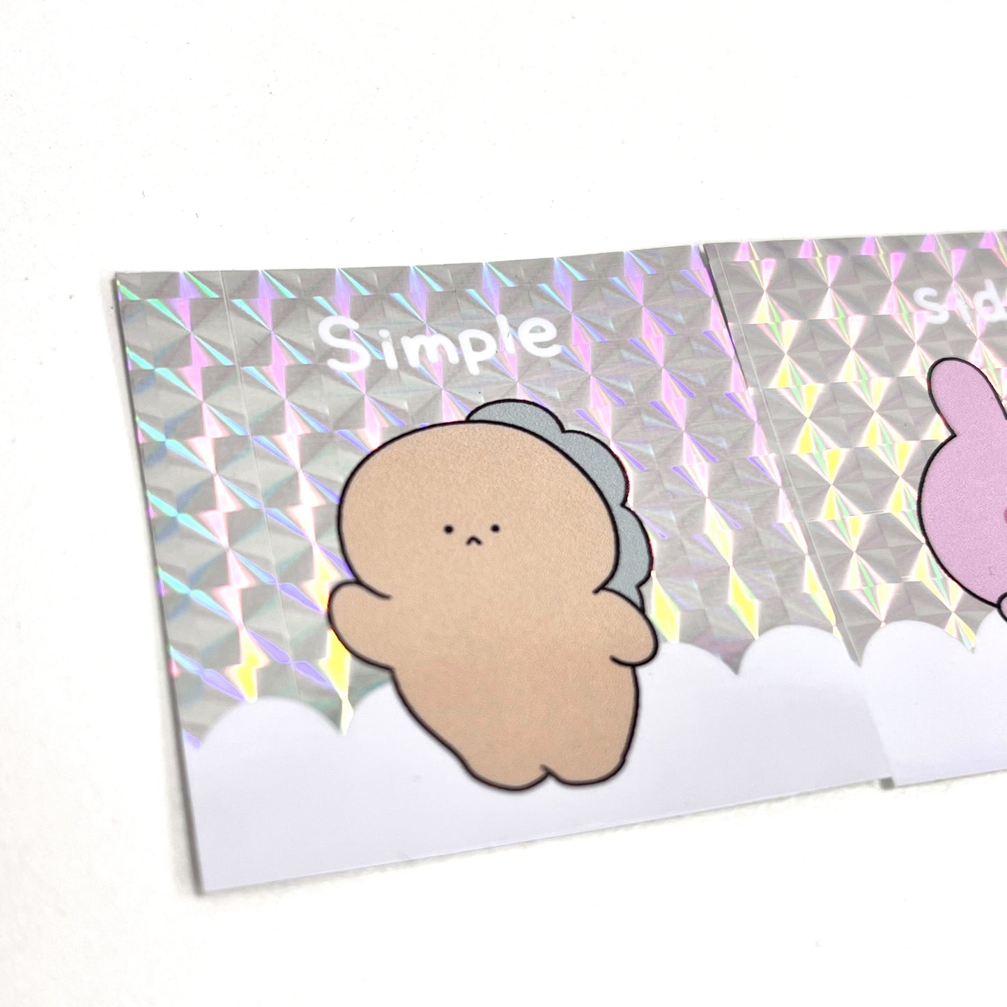 [ASAMIMI-CHAN 】3-character collaboration! Complete set of square holographic stickers (ASAMIMI BASIC 2024 March)