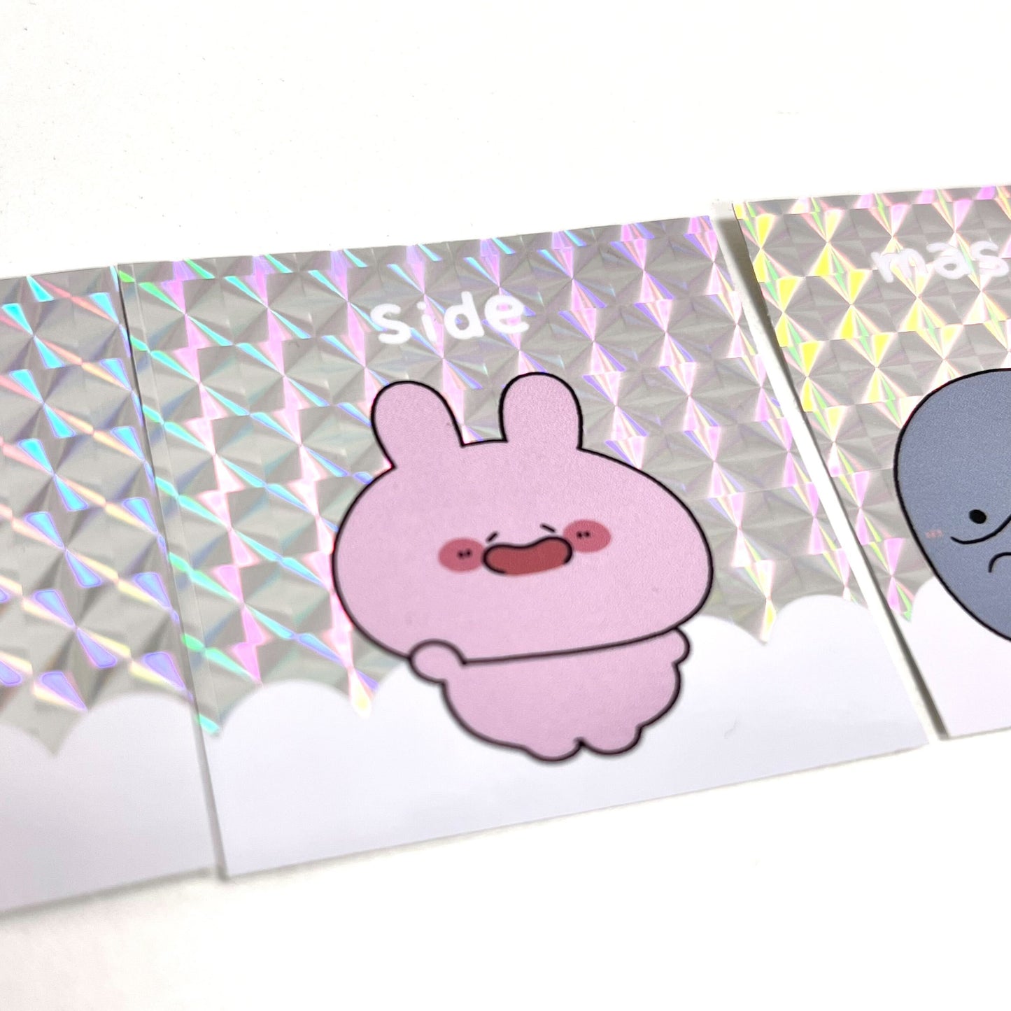 [ASAMIMI-CHAN 】3-character collaboration! Complete set of square holographic stickers (ASAMIMI BASIC 2024 March)