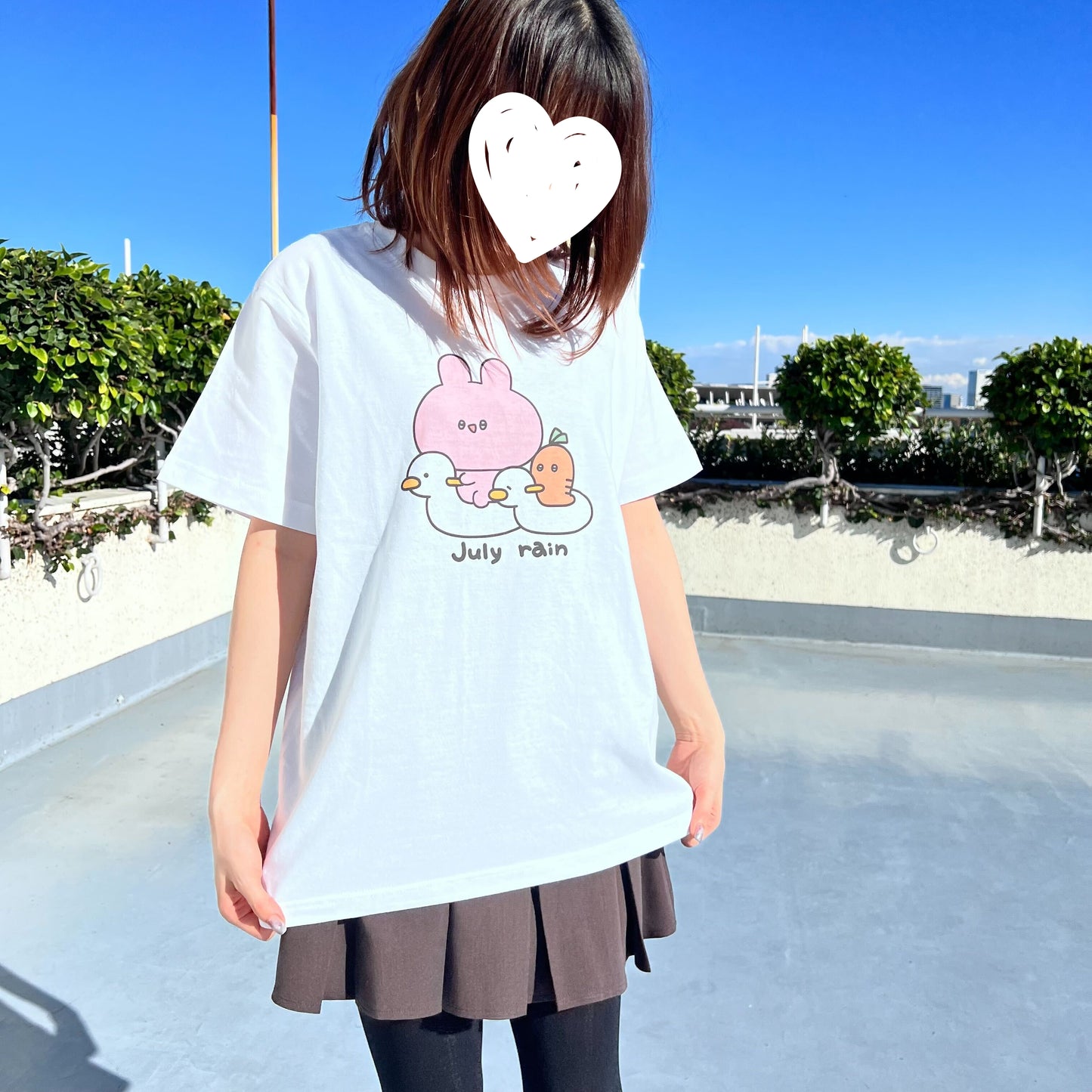 【あさみみちゃん】おまるの２人♪Tシャツ（7月の雨シリーズ）【1月下旬発送】