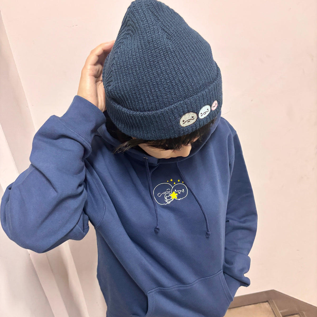 [OYAKOIRUKA] Gorro de punto bordado [Envío a finales de noviembre]