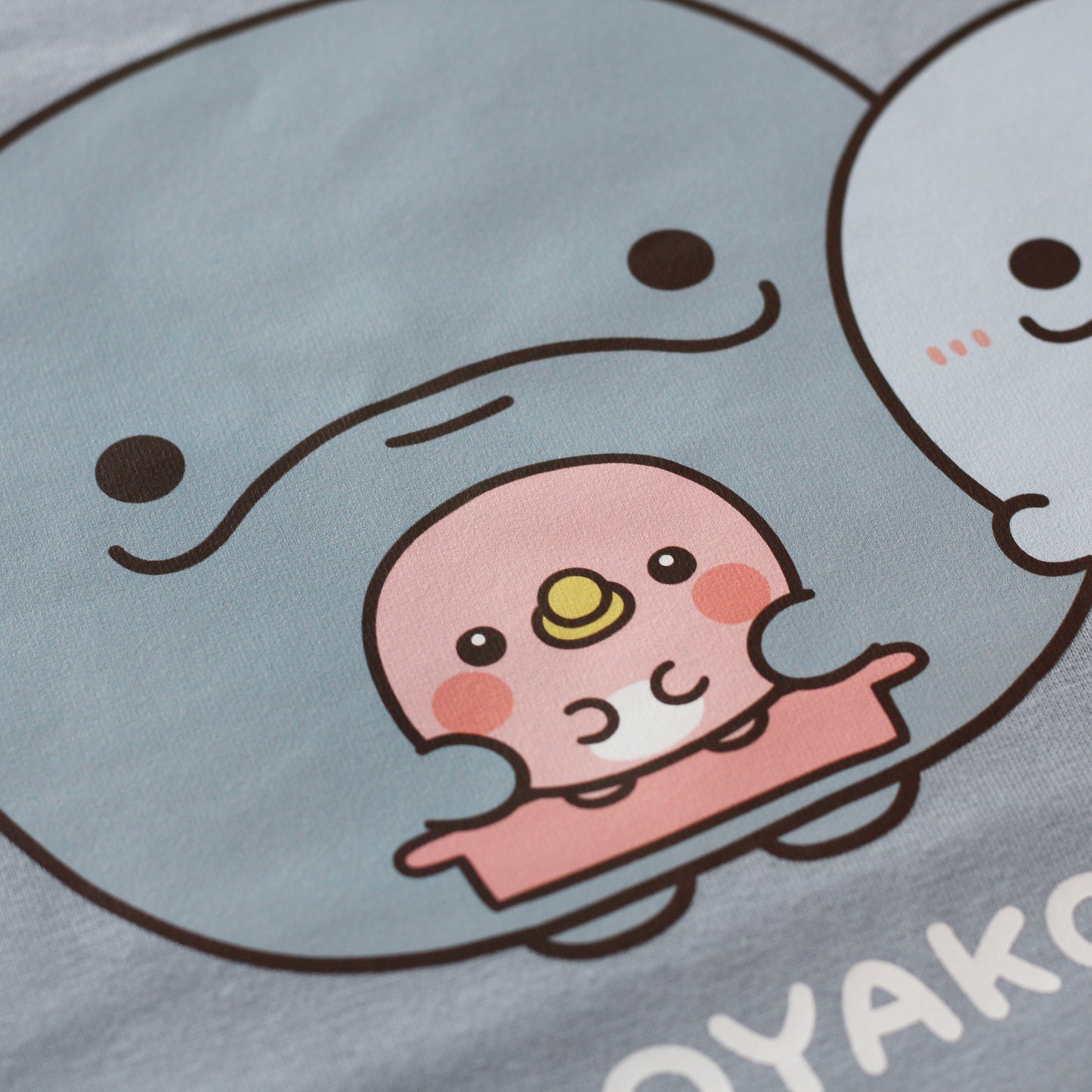 【親子イルカ】フロントプリントTシャツ【8月下旬発送】