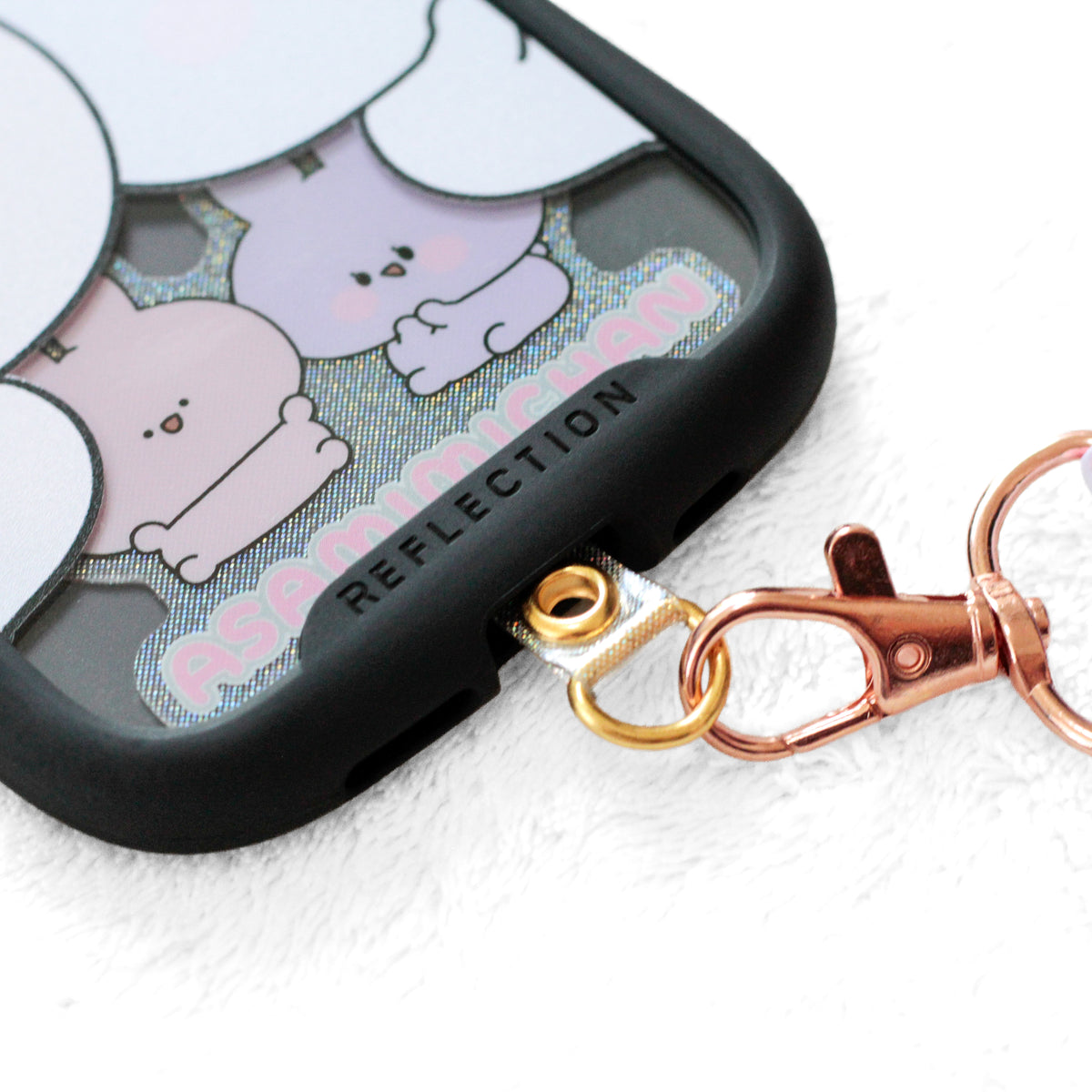 【あさみみちゃん】グリップiPhoneケース＆ストラップセット【10月下旬発送】