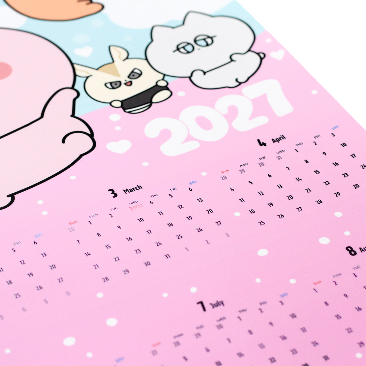 [ASAMIMICHAN] 2027 Kalender-Poster (A3-Größe) [Versand Ende Dezember]