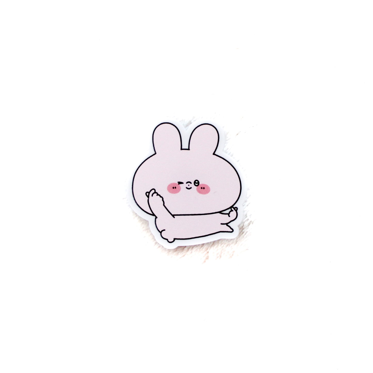 [ASAMIMICHAN] Broche en acrylique cœur avec les doigts ♡