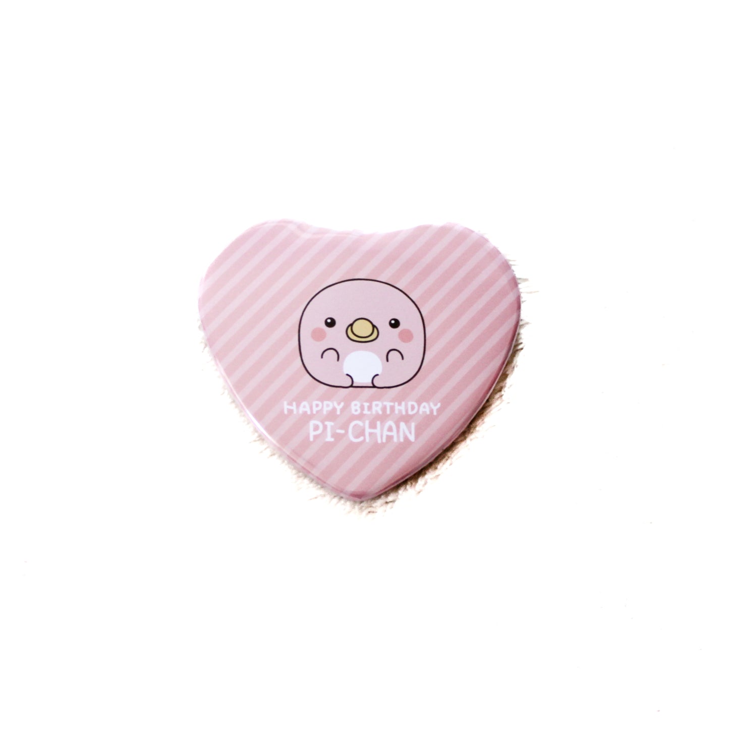 [OYAKOIRUKA] Badge cœur PI-CHAN [Expédition fin septembre]