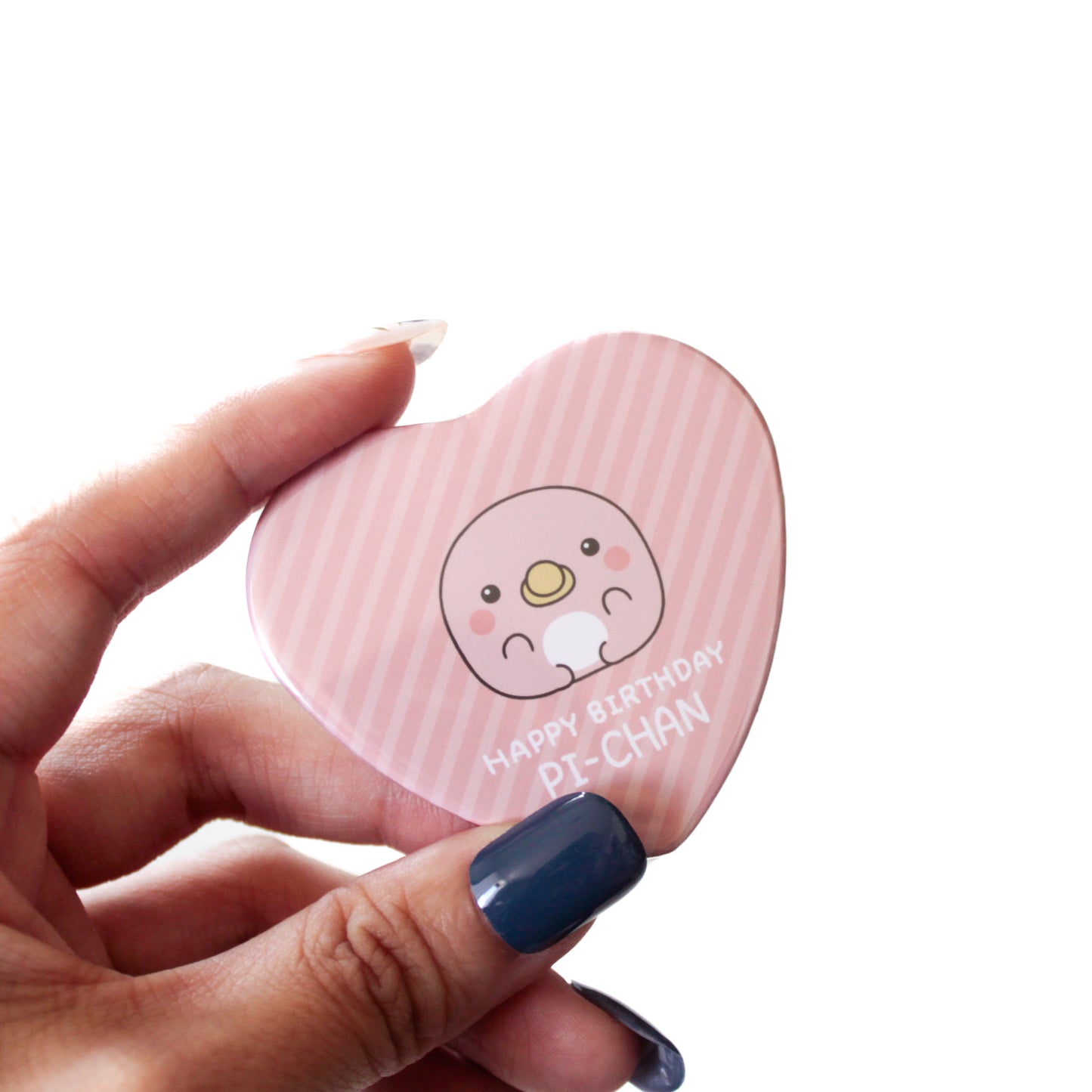 [OYAKOIRUKA] Badge cœur PI-CHAN [Expédition fin septembre]