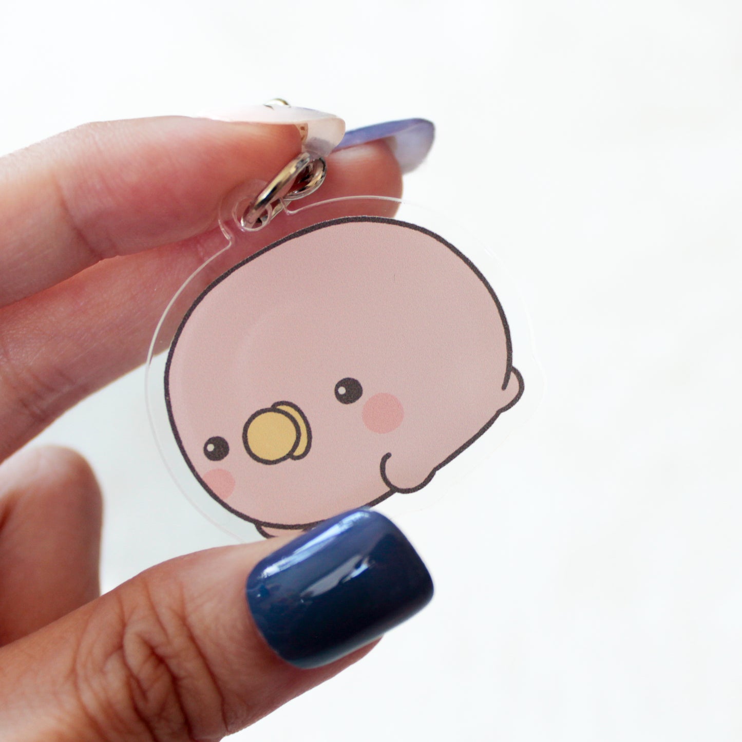 【親子イルカ】ピーちゃんアクリルキーホルダー【9月下旬発送】