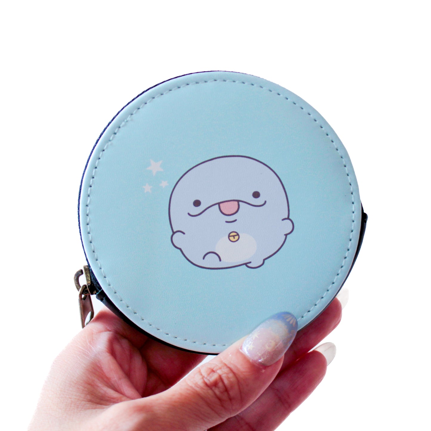 【親子イルカ】ラウンドコインケース【10月中旬発送】