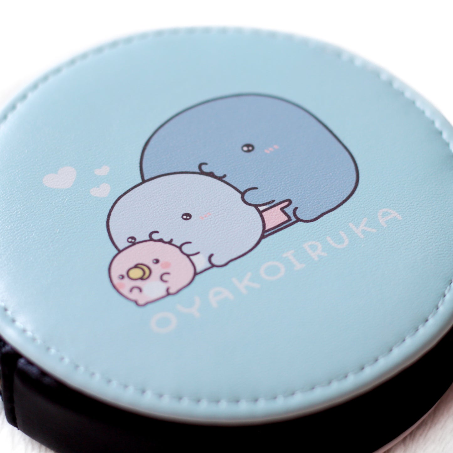 【親子イルカ】ラウンドコインケース【10月中旬発送】