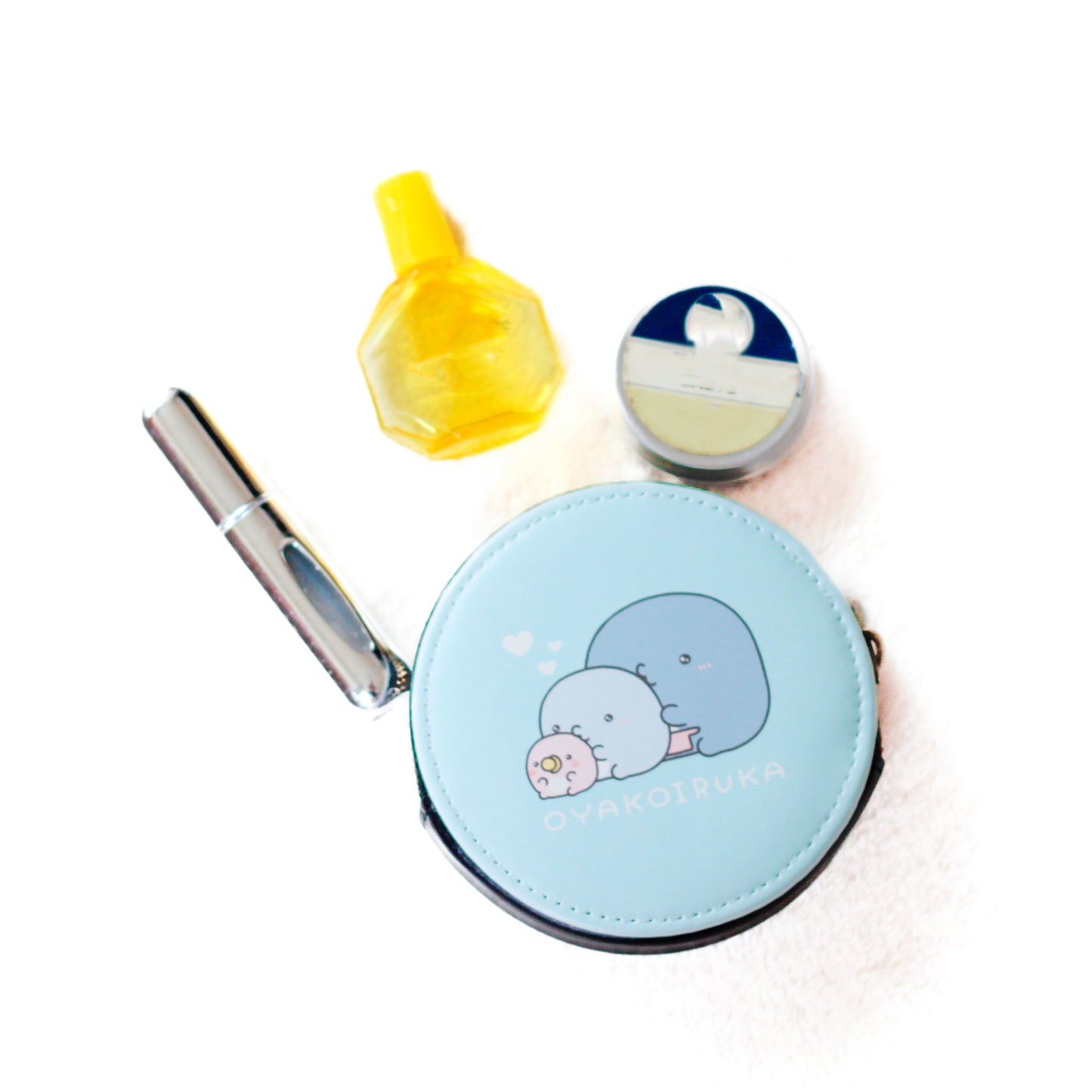 【親子イルカ】ラウンドコインケース【10月中旬発送】