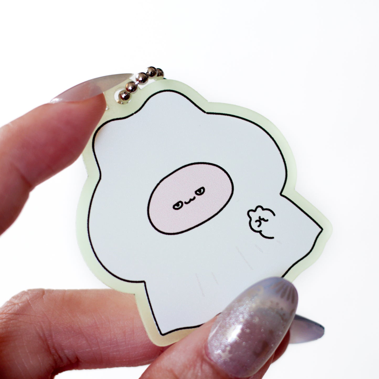 [ASAMIMICHAN] Ghost Asamimi portachiavi acrilico luminescente [Spedizione a metà ottobre]