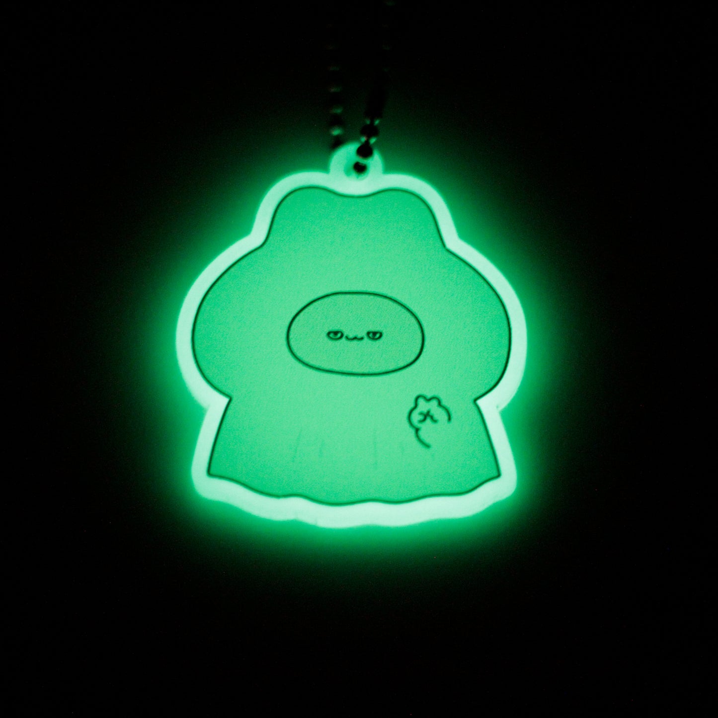 [ASAMIMICHAN] Ghost Asamimi portachiavi acrilico luminescente [Spedizione a metà ottobre]