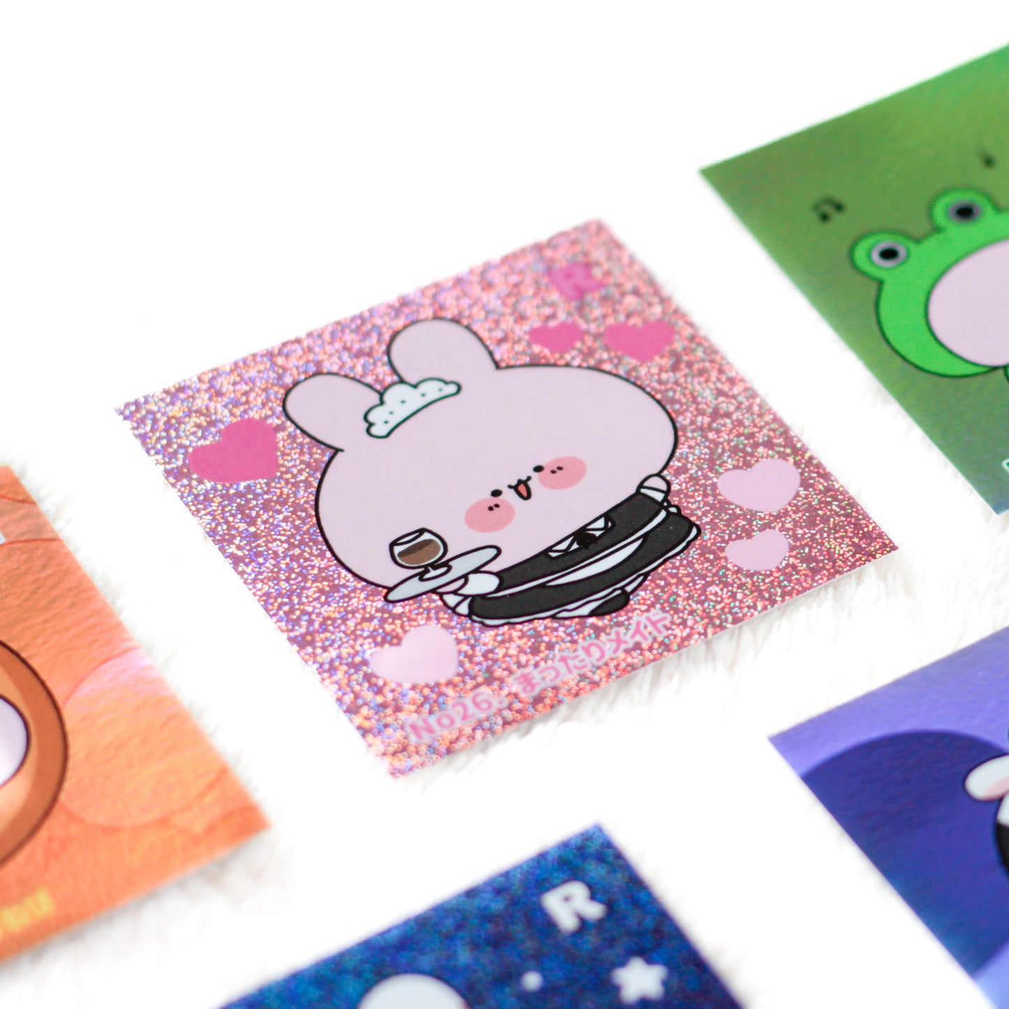 [ASAMIMICHAN] Random Square Holo Sticker Vol. 5 (6 types total) 