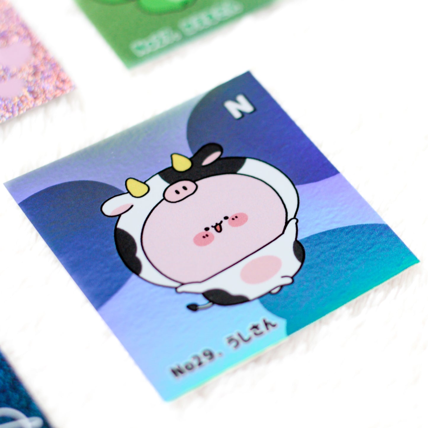[ASAMIMICHAN] Random Square Holo Sticker Vol. 5 (6 types total) 