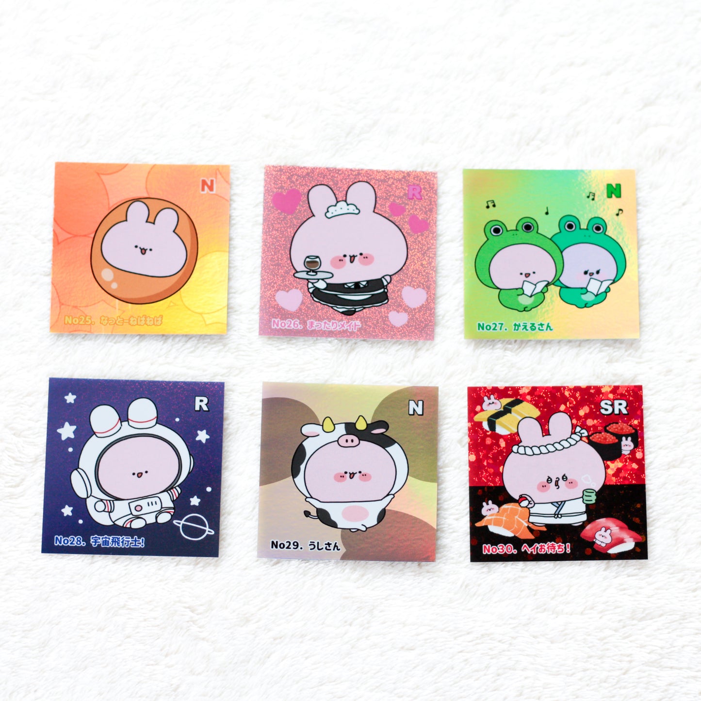 [ASAMIMICHAN] Random Square Holo Sticker Vol. 5 (6 types total) 