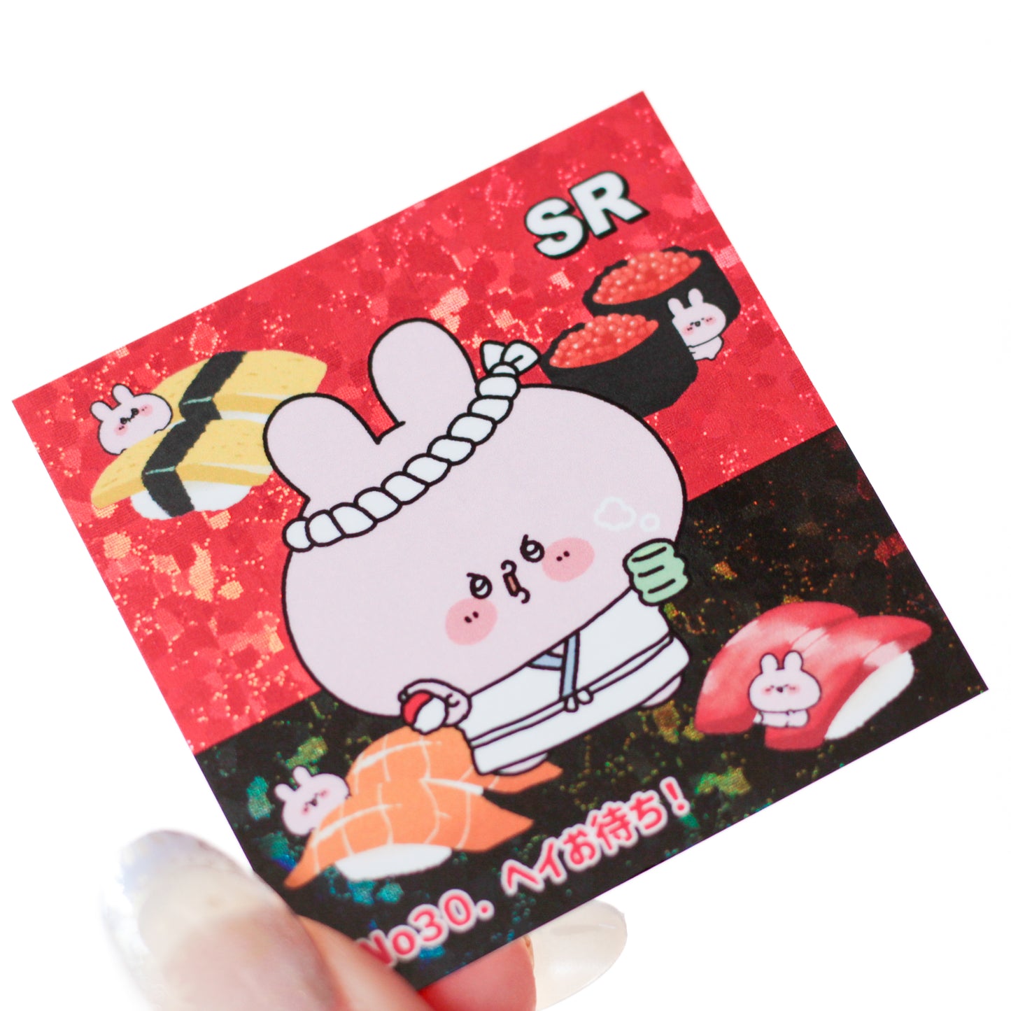[ASAMIMICHAN] Random Square Holo Sticker Vol. 5 (6 types total) 