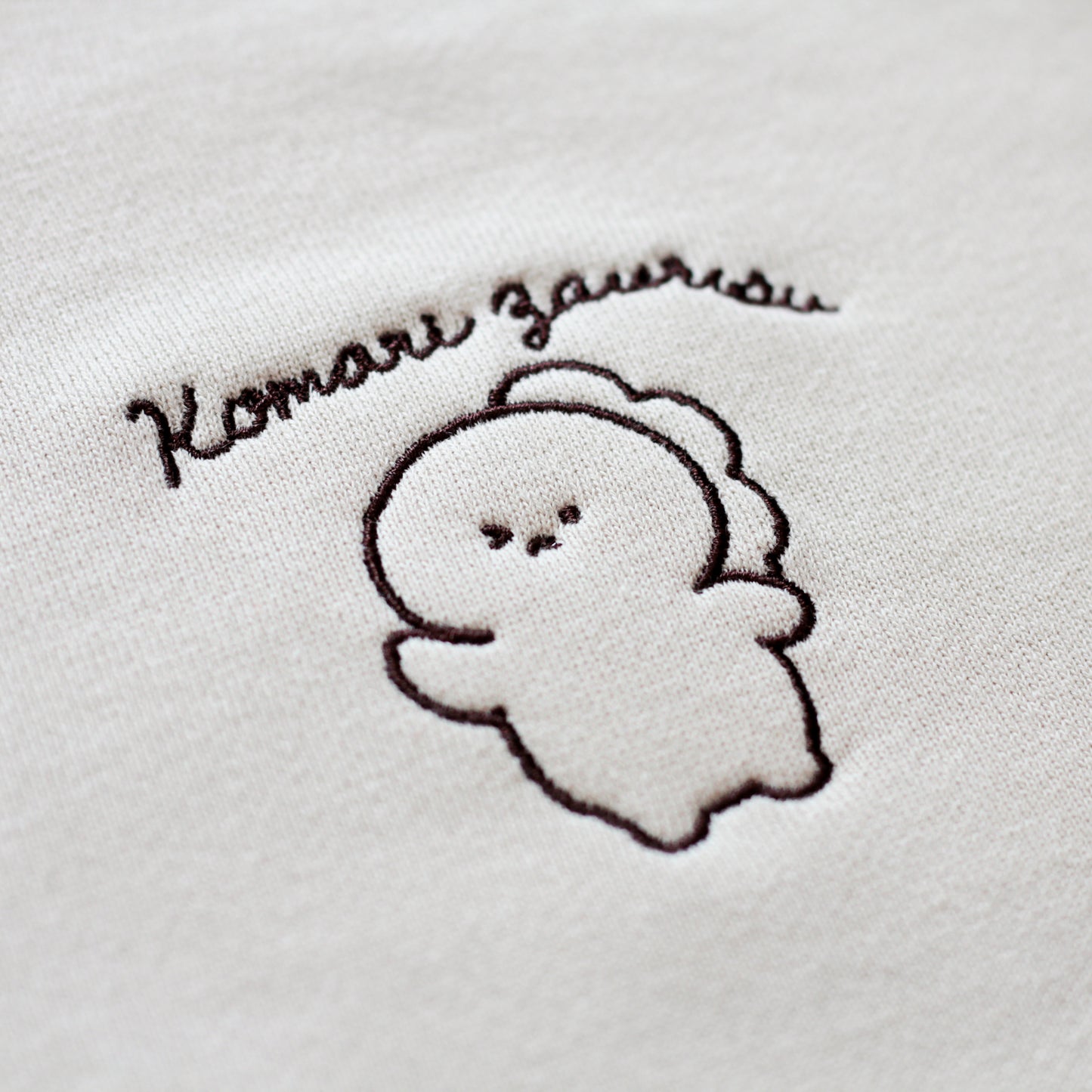 [KOMARIZAURUSU] One-point Embroidery Sweatshirt [Shipping in mid-November]