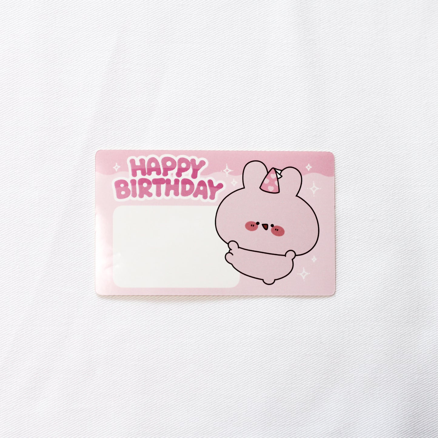 【あさみみちゃん】バースデーカードステッカー【11月中旬発送】