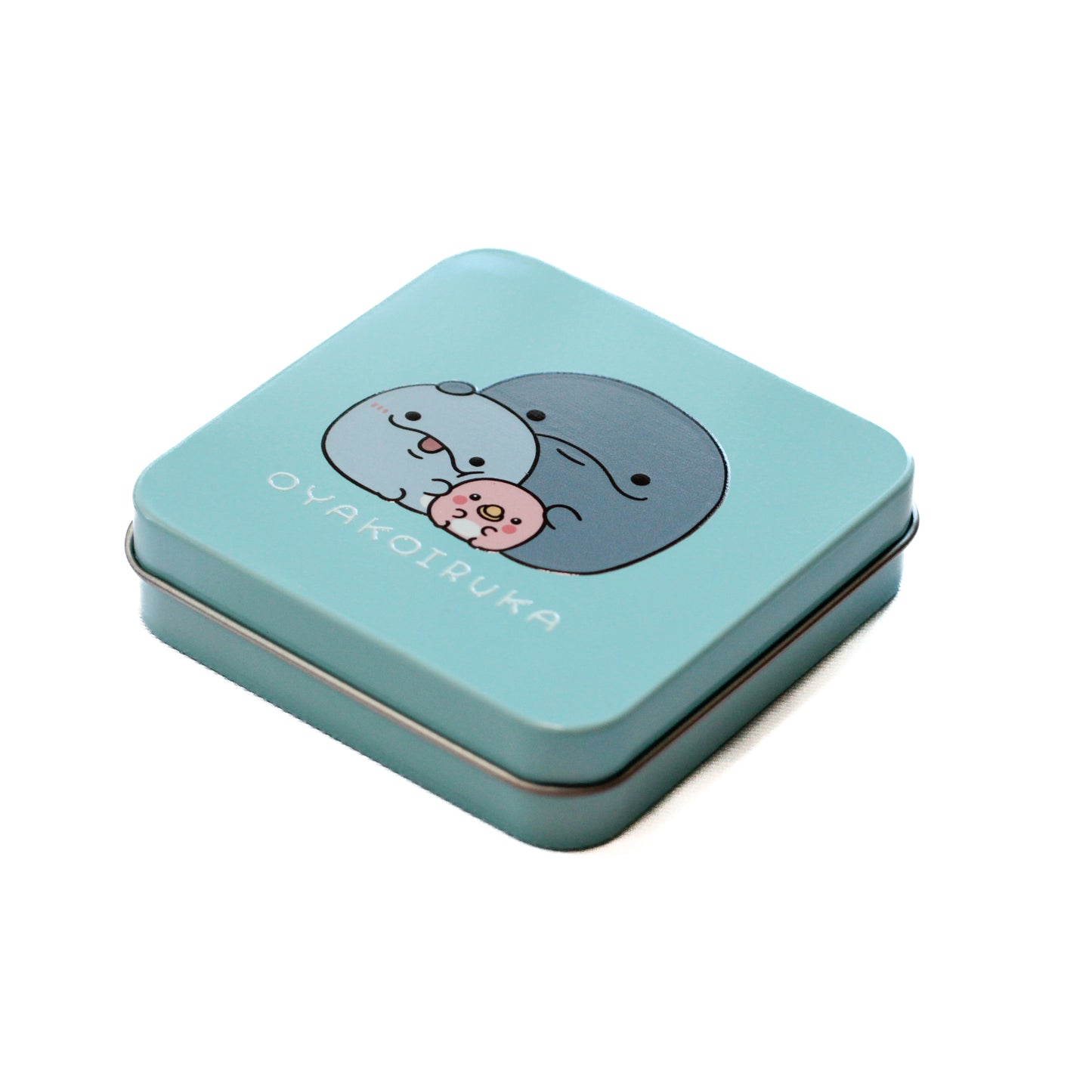 【親子イルカ】スクエア缶【12月中旬発送】