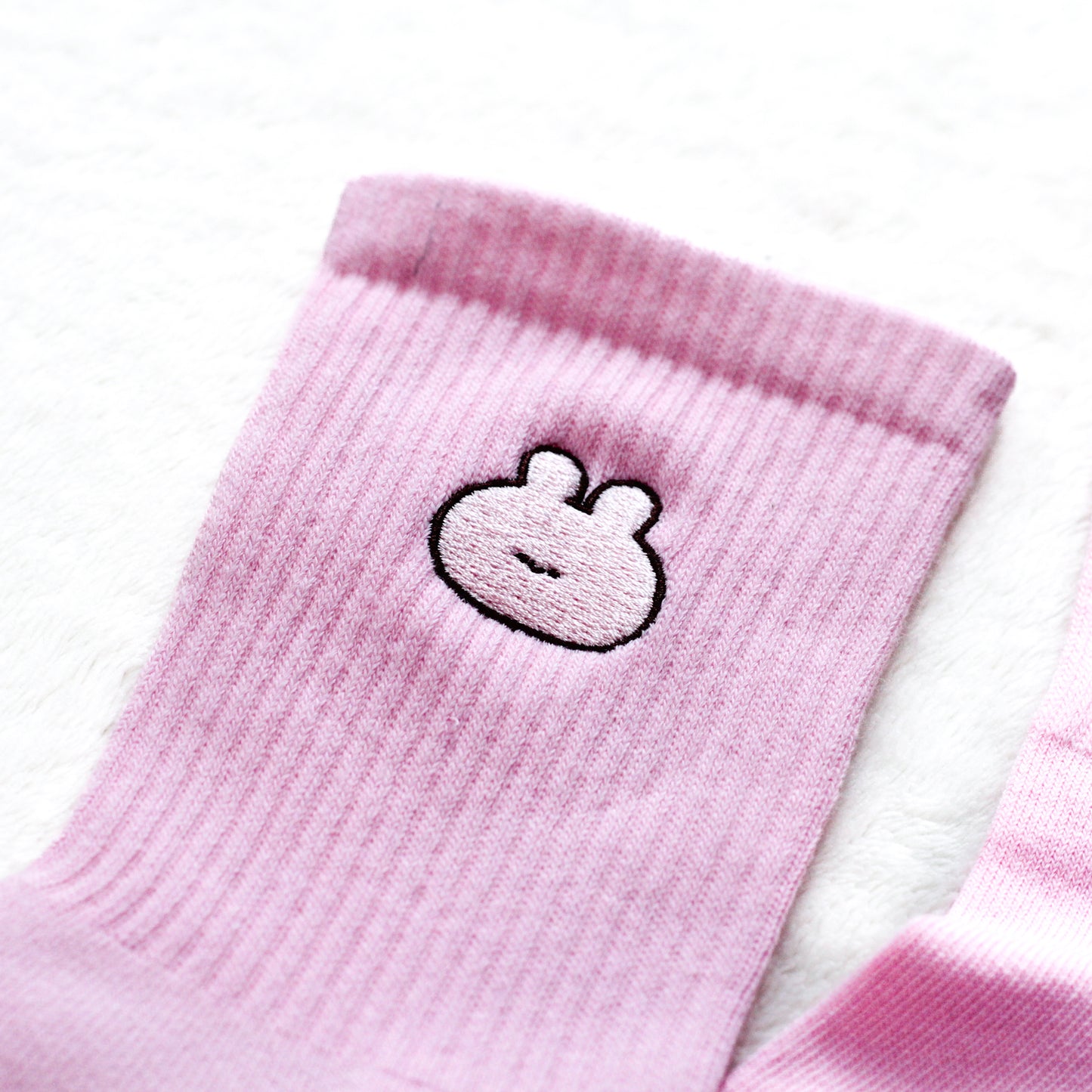 [ASAMIMICHAN] 臉部刺繡襪子[12月中旬出貨]