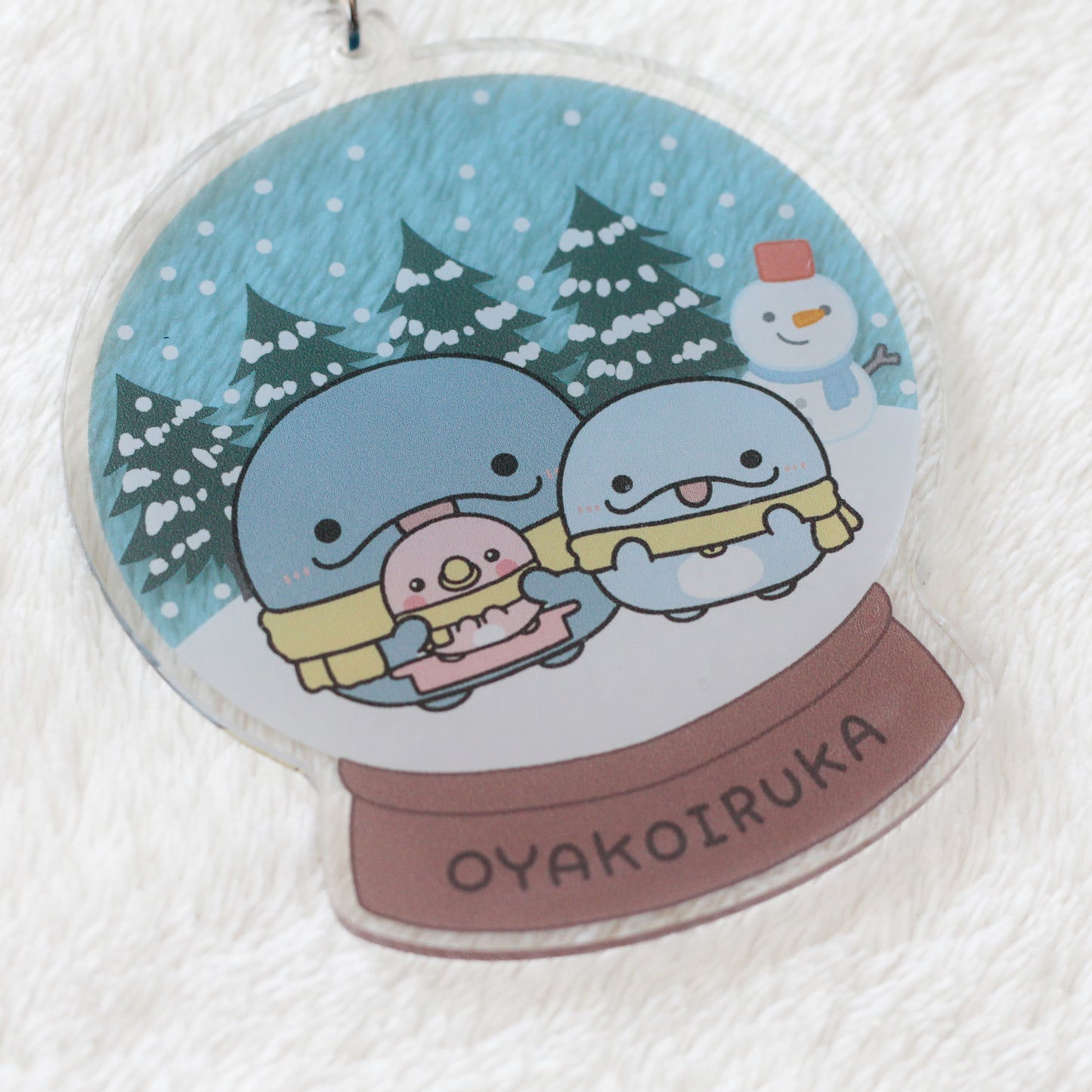 [OYAKOIRUKA] Porte-clés en acrylique boule à neige [Expédition mi-décembre]