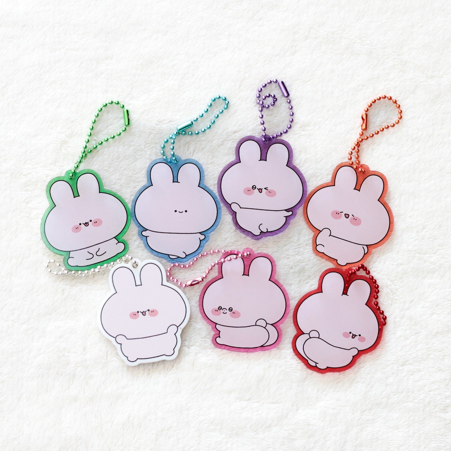 [ASAMIMICHAN]ASAMIMI FAVORITE COLORS♡壓克力鑰匙圈[FUAN-CHAN]