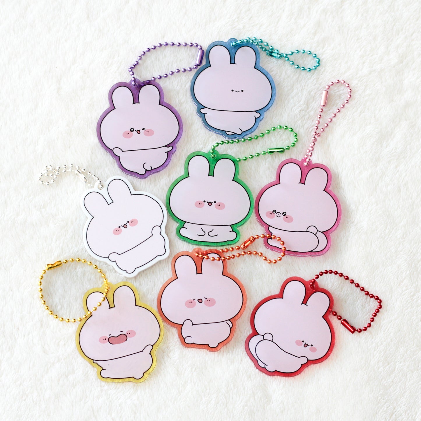 [ASAMIMICHAN]ASAMIMI FAVORITE COLORS♡壓克力鑰匙圈[FUAN-CHAN]