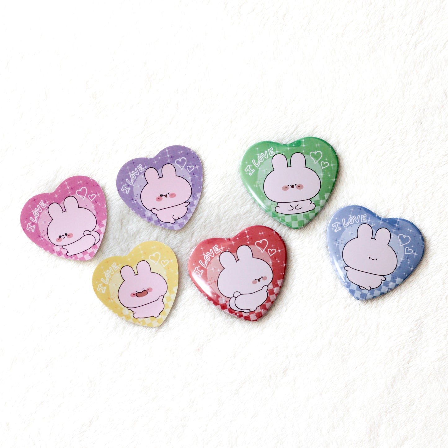 [ASAMIMICHAN] ASAMIMI FAVORITE COLORS♡Herz-Anstecknadel [Versand Mitte Dezember]