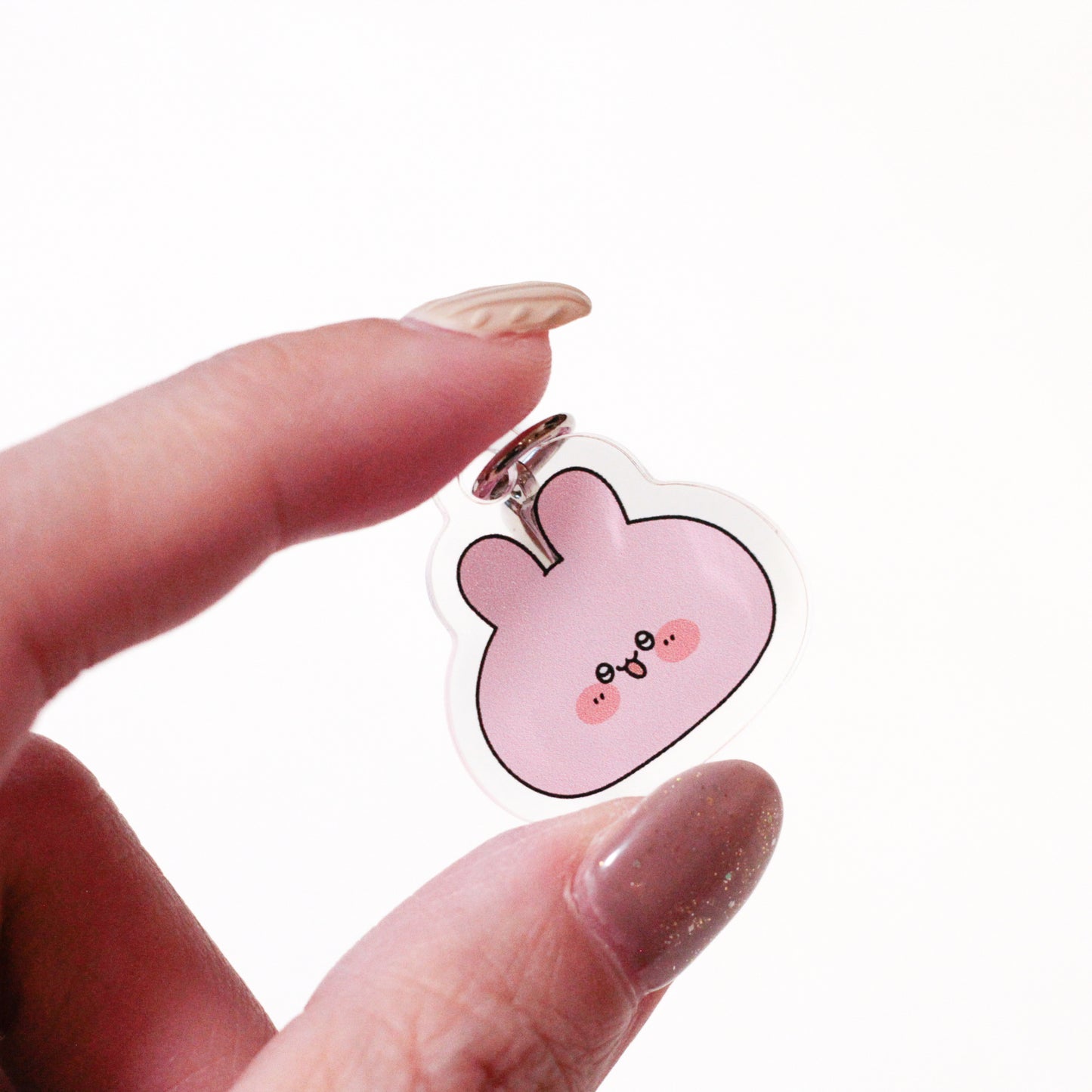 [ASAMIMICHAN] Mini charm in acrilico casuale del viso (Tutti i 4 tipi) [Spedizione a metà febbraio]