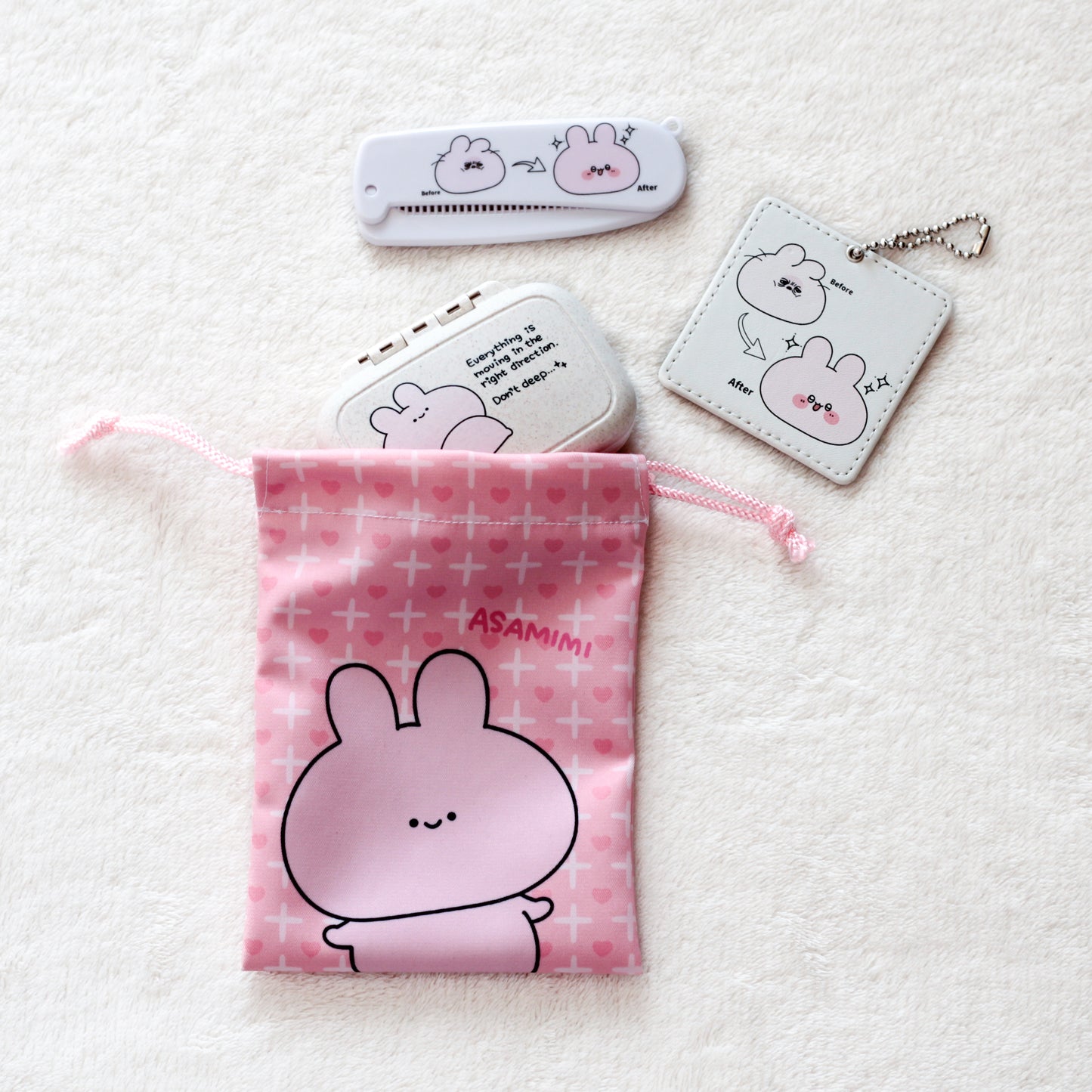 [ASAMIMICHAN] Mini Drawstring Bag [Shipping in mid-March]
